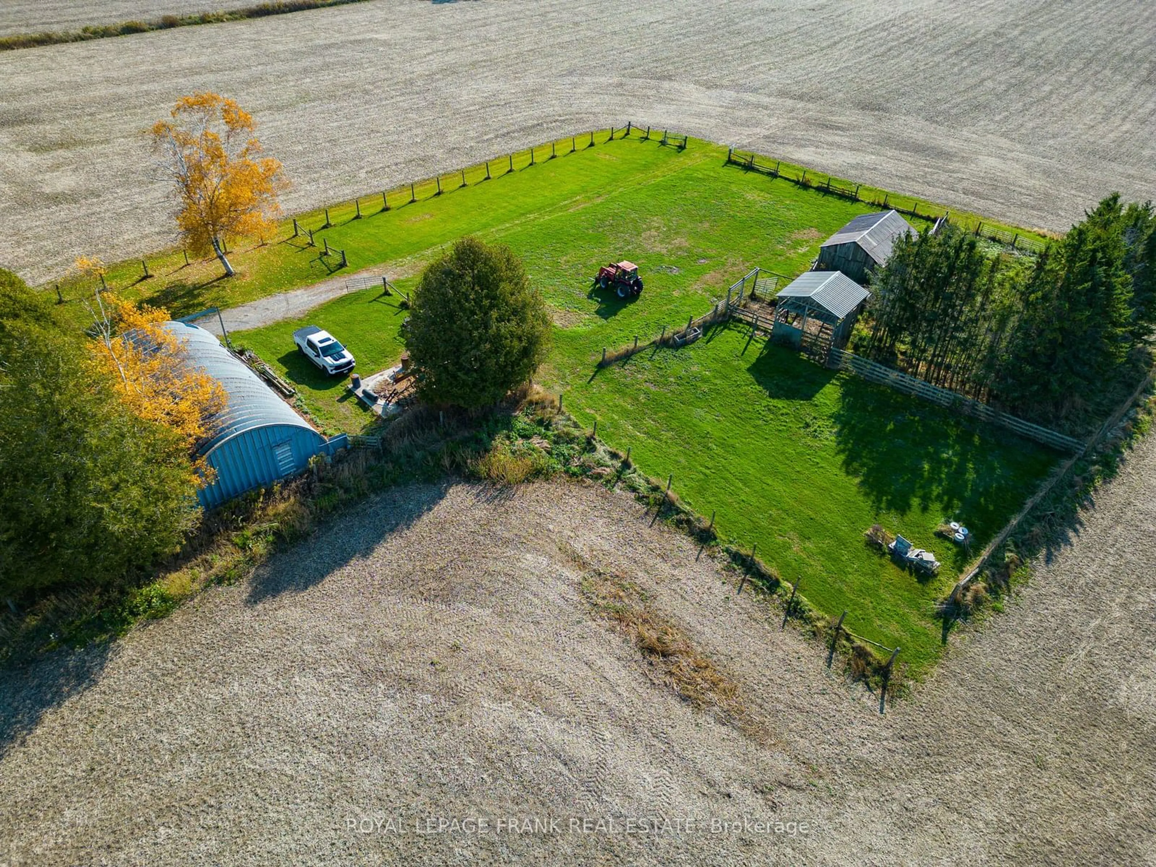 A pic from outside/outdoor area/front of a property/back of a property/a pic from drone, unknown for 4825 Concession 3 Rd, Clarington Ontario L0A 1J0