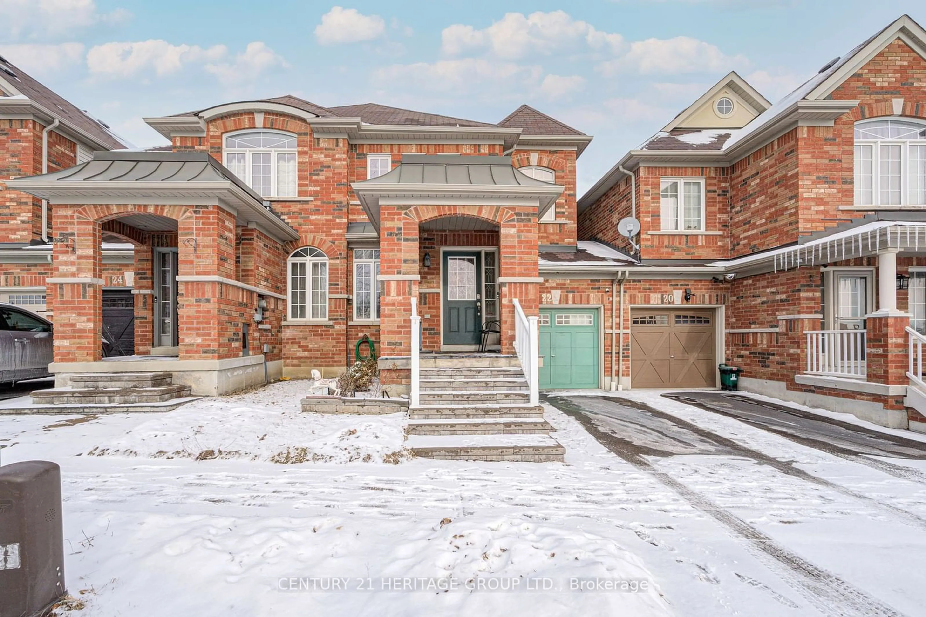 Home with brick exterior material, street for 22 Elliottglen Dr, Ajax Ontario L1Z 0H3