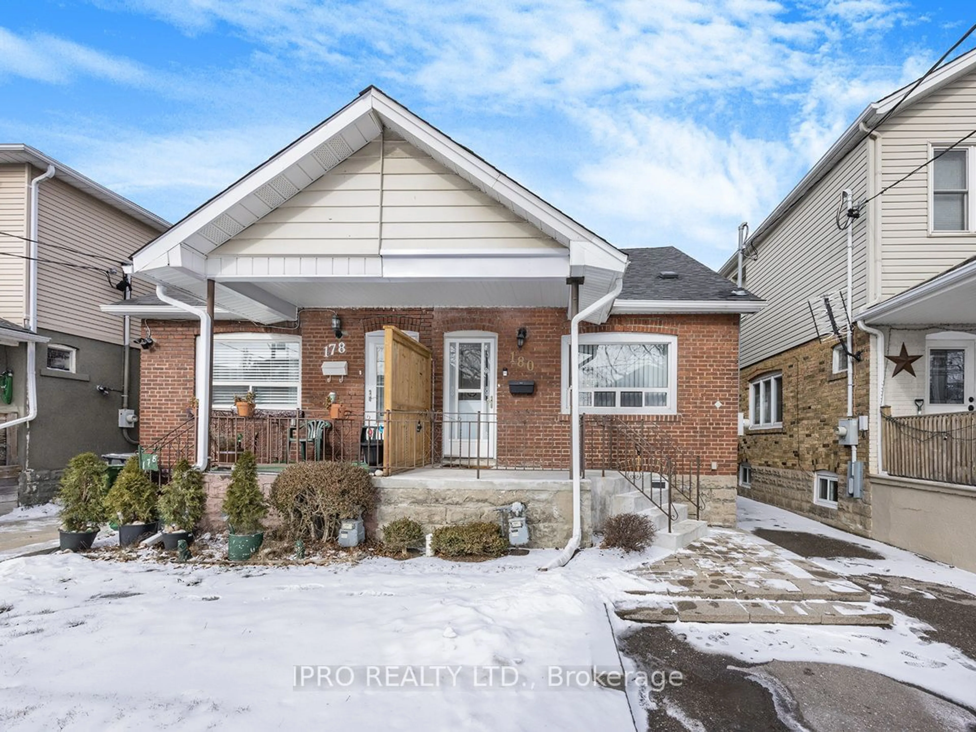 Home with brick exterior material, street for 180 Sammon Ave, Toronto Ontario M4J 1Z2