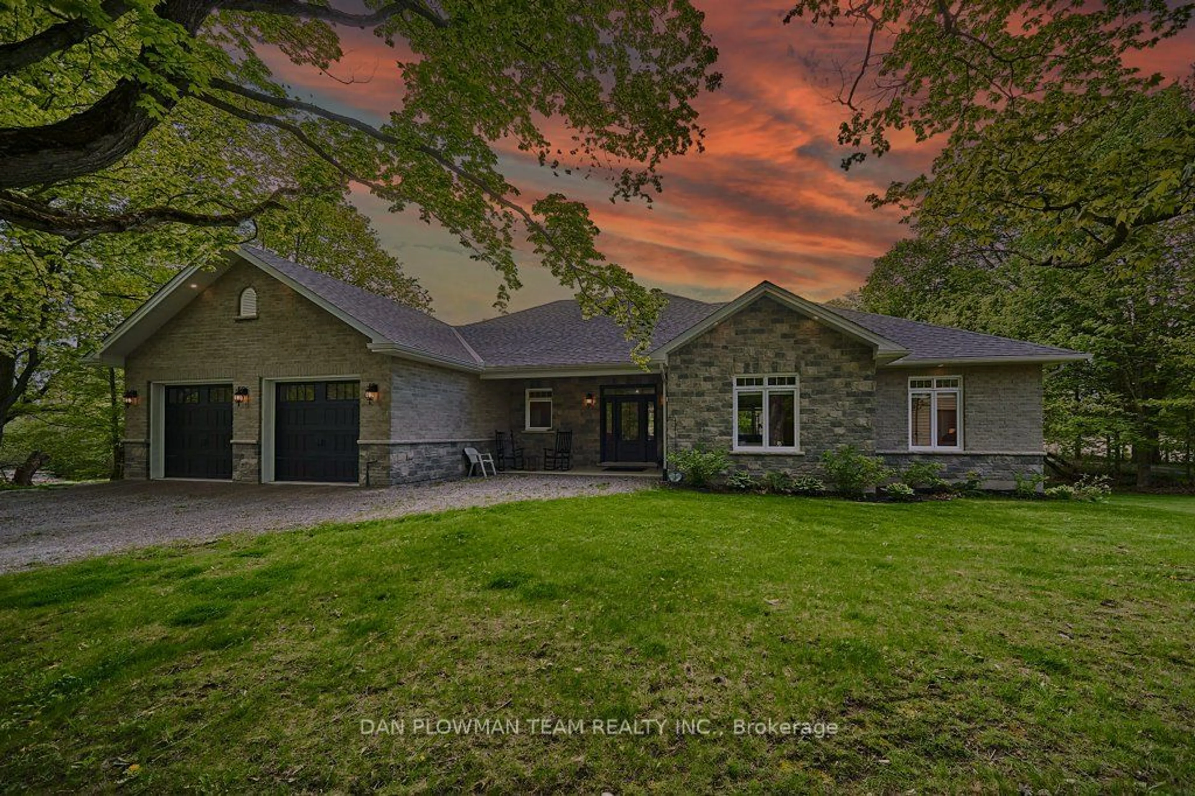 A pic from outside/outdoor area/front of a property/back of a property/a pic from drone, mountain view for 4605 Hancock Rd, Clarington Ontario L0B 1S0