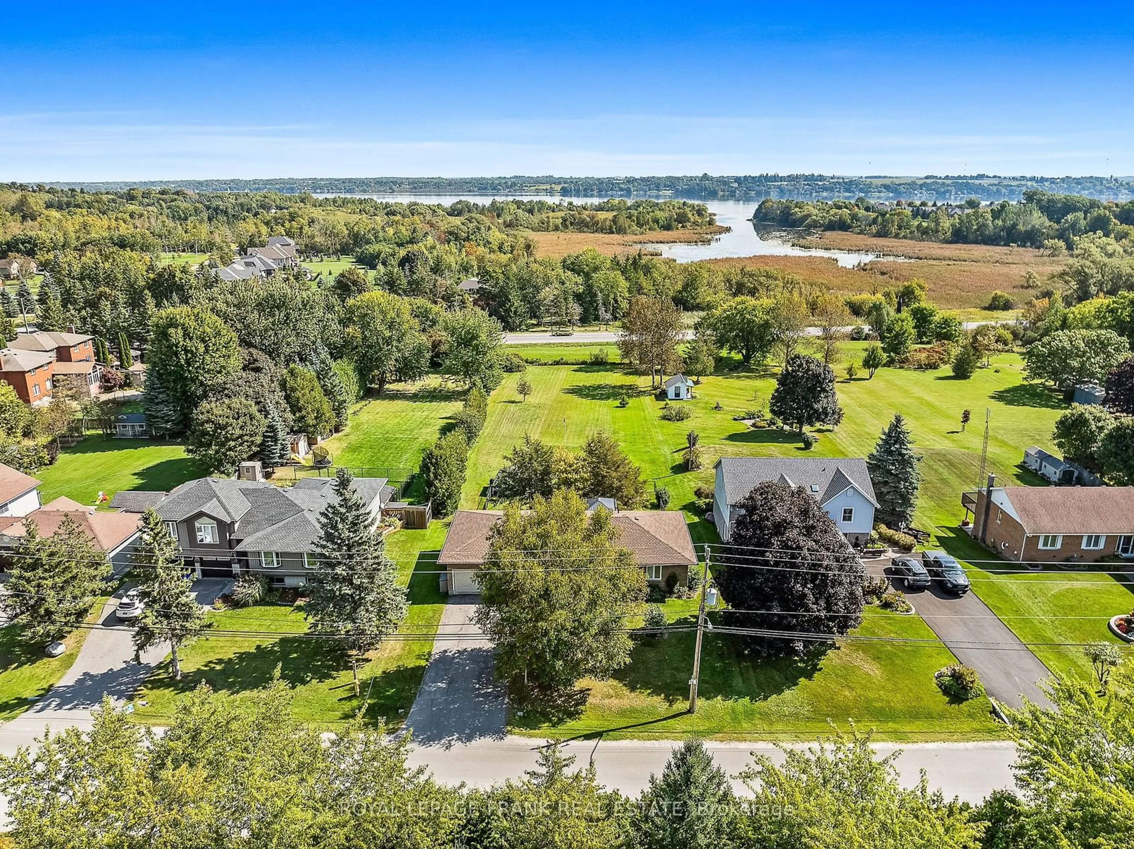 A pic from outside/outdoor area/front of a property/back of a property/a pic from drone, water/lake/river/ocean view for 16933 Old Simcoe Rd, Scugog Ontario L9L 1P1