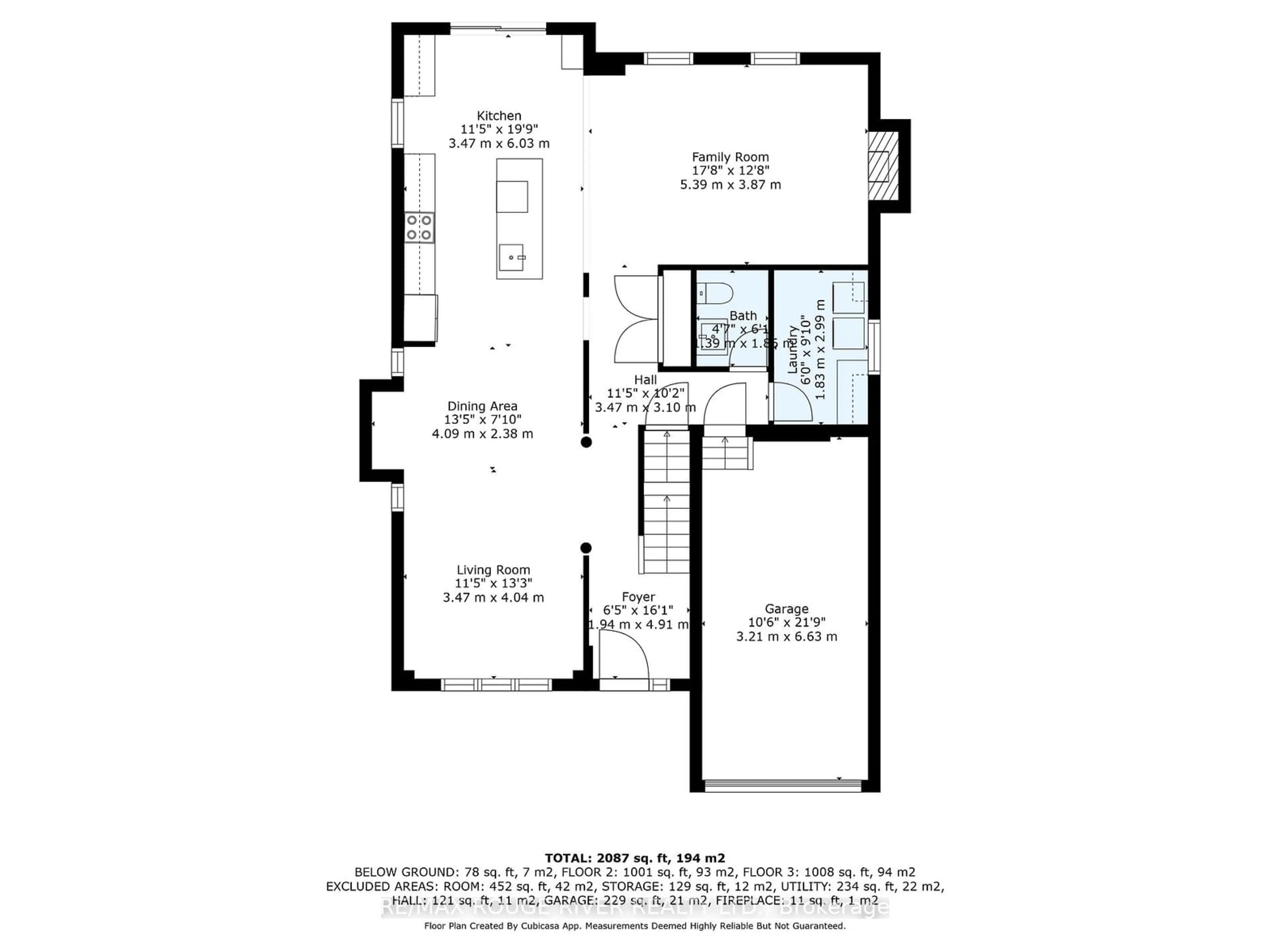 Floor plan for 577 Woodmount Cres, Oshawa Ontario L1K 2T1