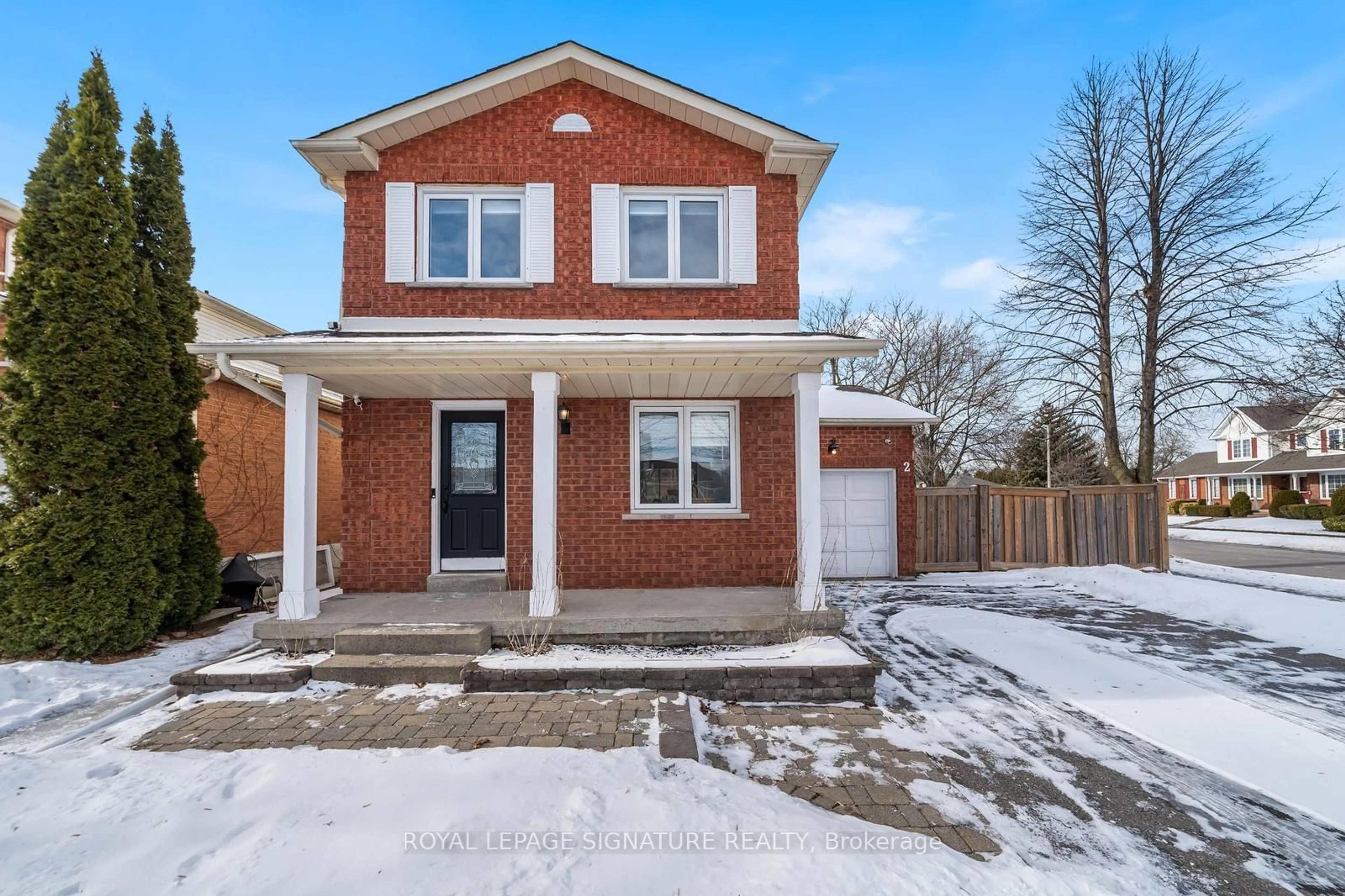 Home with brick exterior material, street for 2 Stephen Ave, Clarington Ontario L1E 1Z2