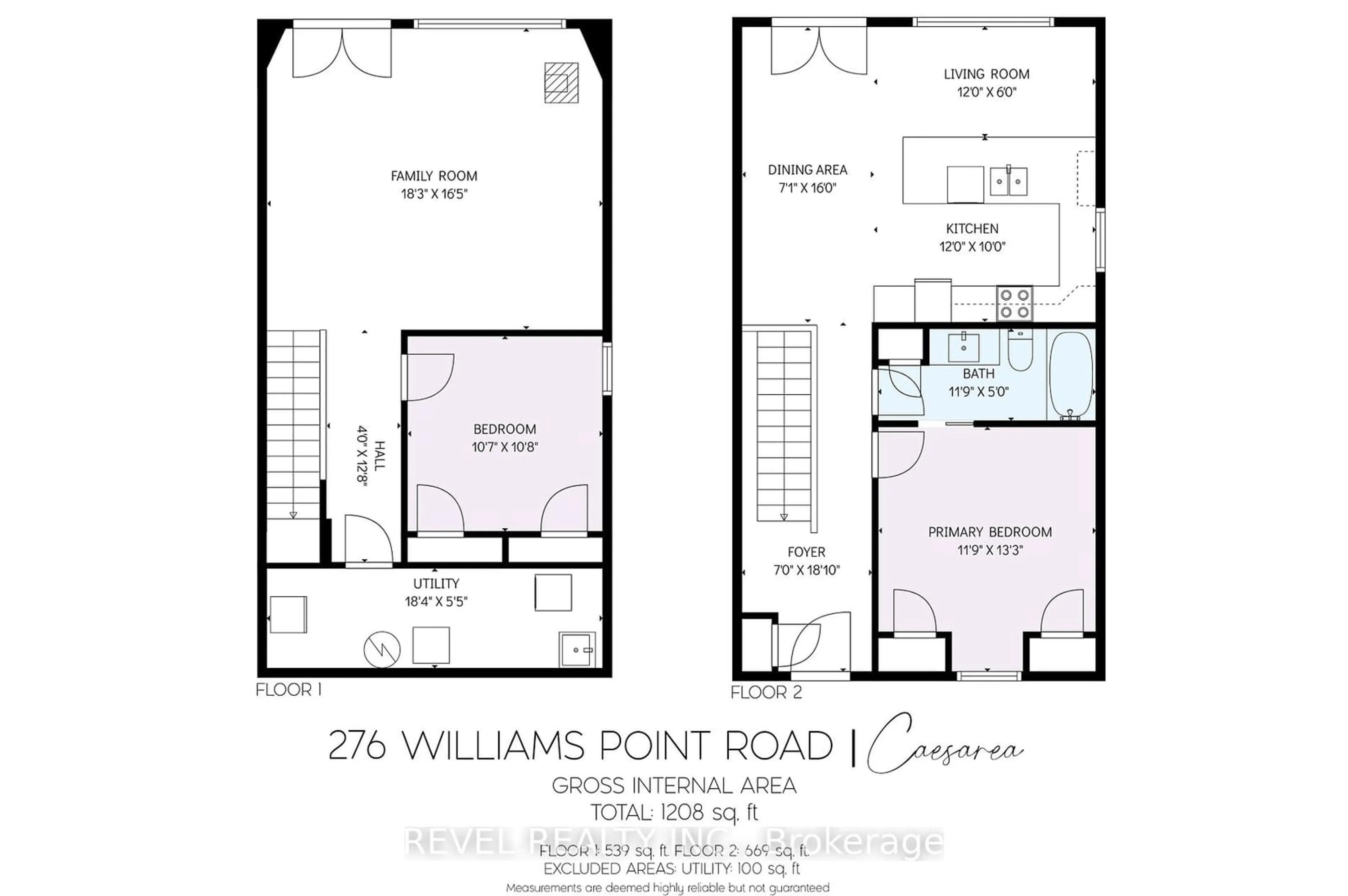 Floor plan for 276 Williams Point Rd, Scugog Ontario L0B 1E0