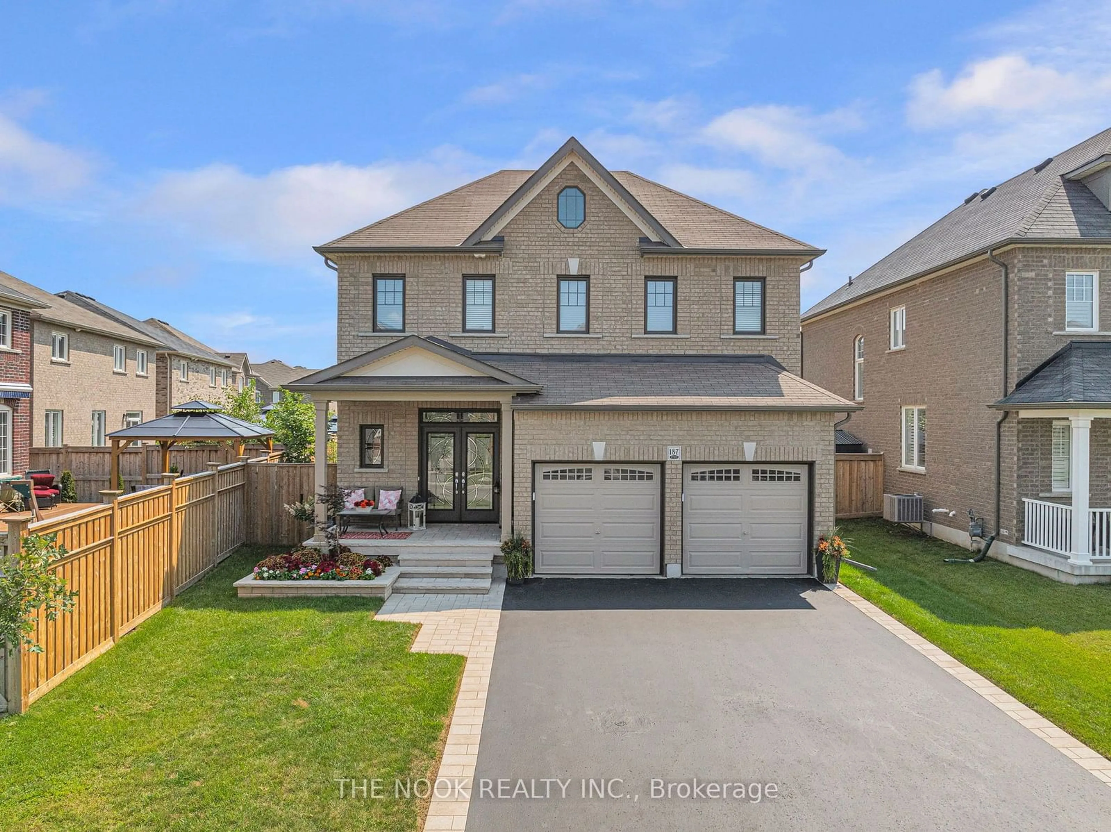 Home with brick exterior material, street for 187 William Fair Dr, Clarington Ontario L1C 0T6