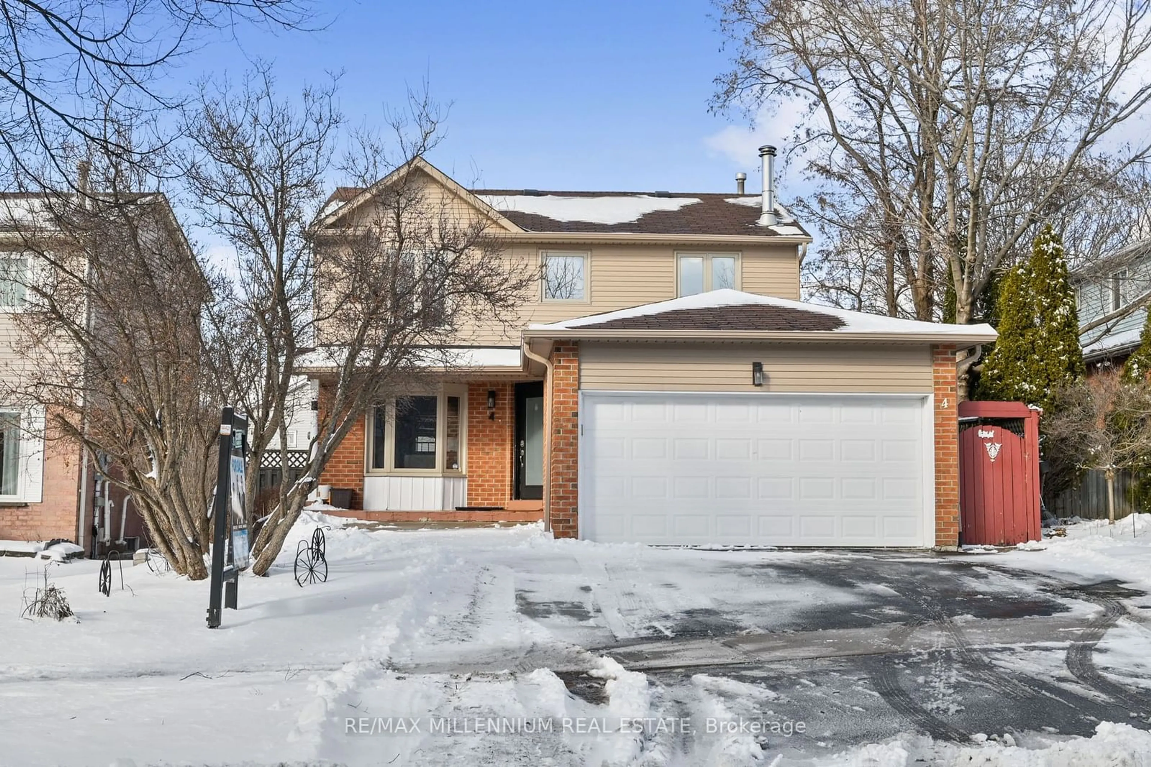 Home with brick exterior material, street for 4 Pembry Dr, Ajax Ontario L1S 6R5