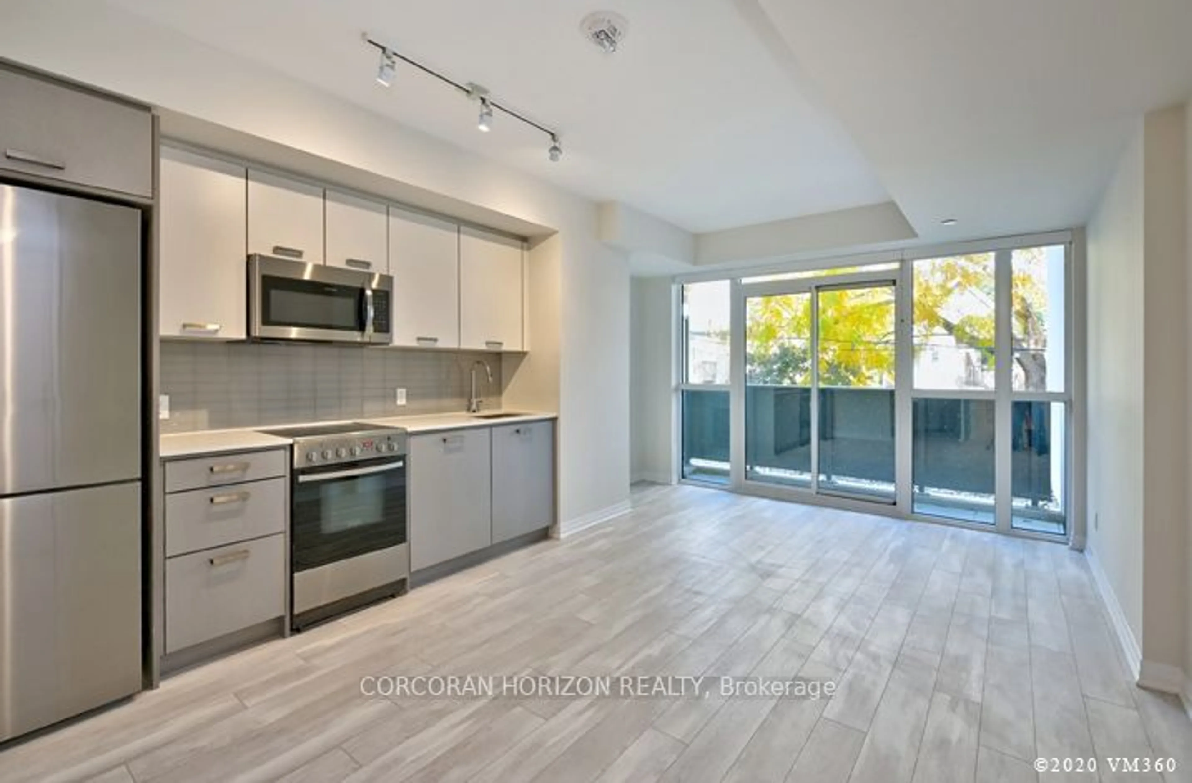 Open concept kitchen, unknown for 1630 Queen St #217, Toronto Ontario M4L 0B3