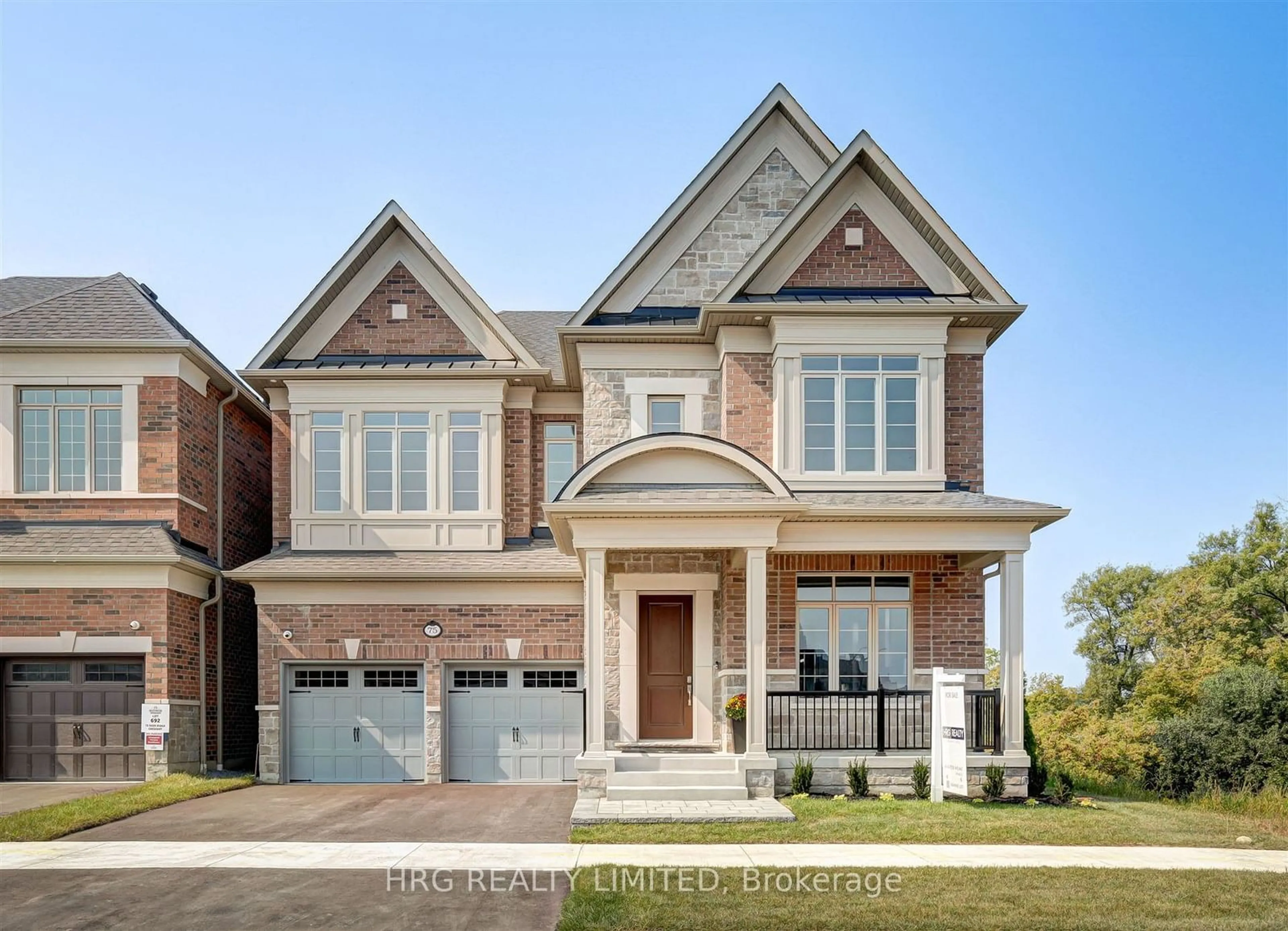 Home with brick exterior material, street for 75 Deer Ridge Cres, Whitby Ontario L1P 0P2