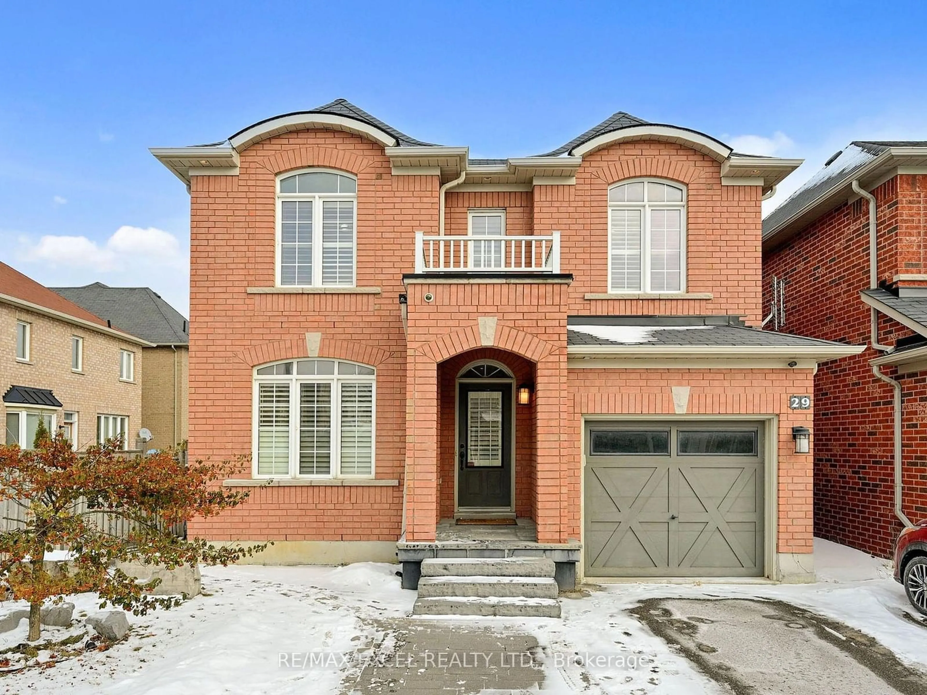 Home with brick exterior material, street for 29 Watersplace Cres, Ajax Ontario L1Z 0H5