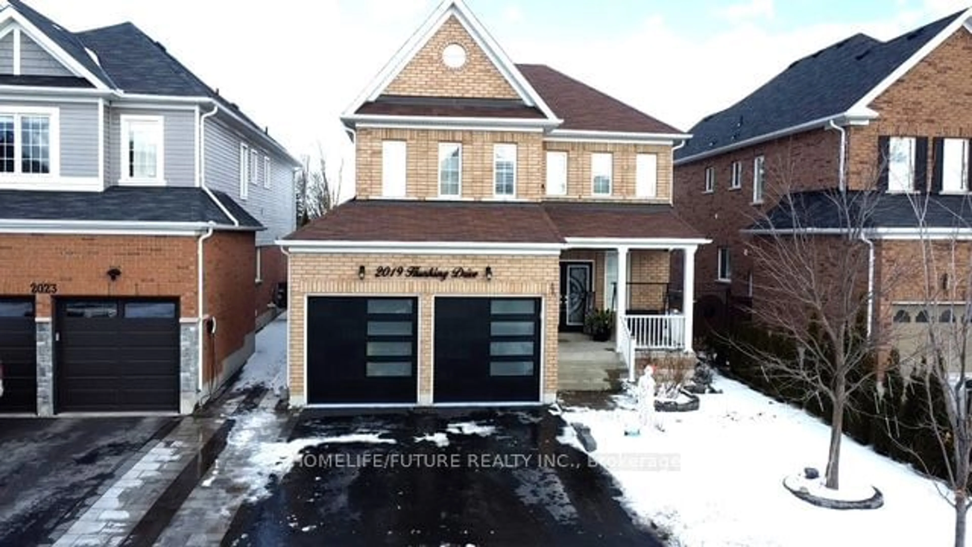 Home with brick exterior material, street for 2019 Hunking Dr, Oshawa Ontario L1K 0V3