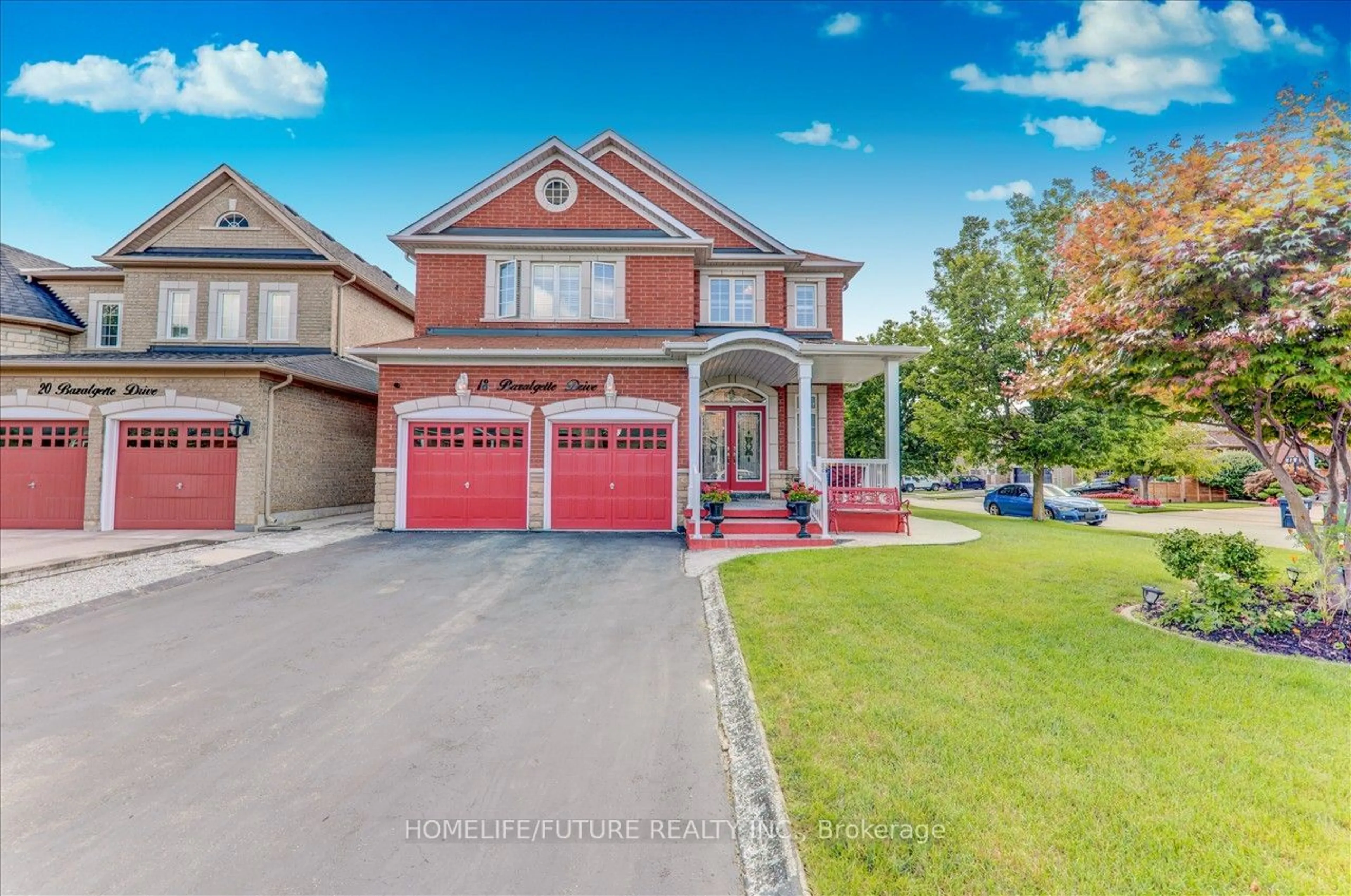 Home with brick exterior material, street for 18 Bazalgette Dr, Toronto Ontario M1C 0A9