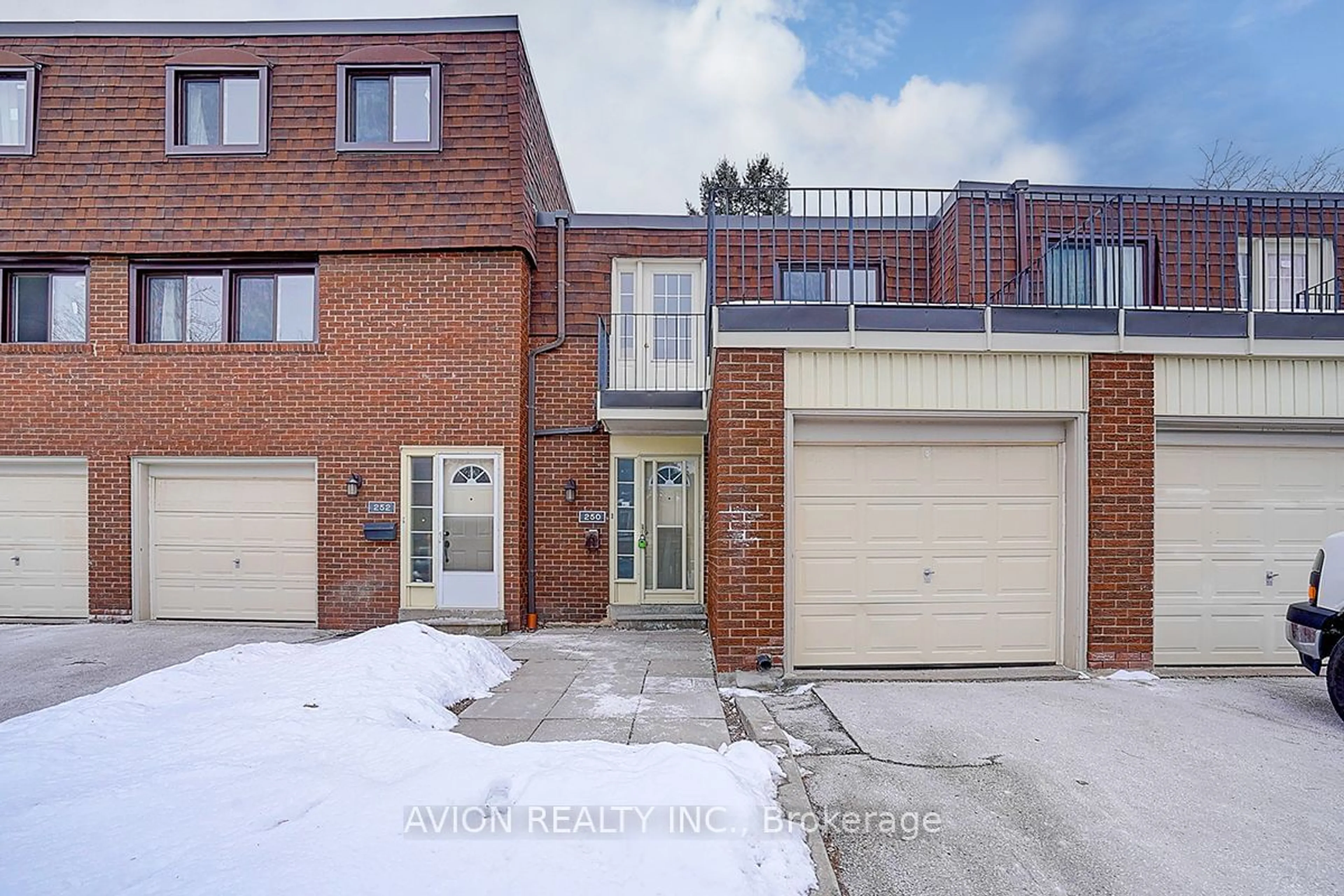 Home with brick exterior material, street for 250 Sprucewood Crt, Toronto Ontario M1W 1P7