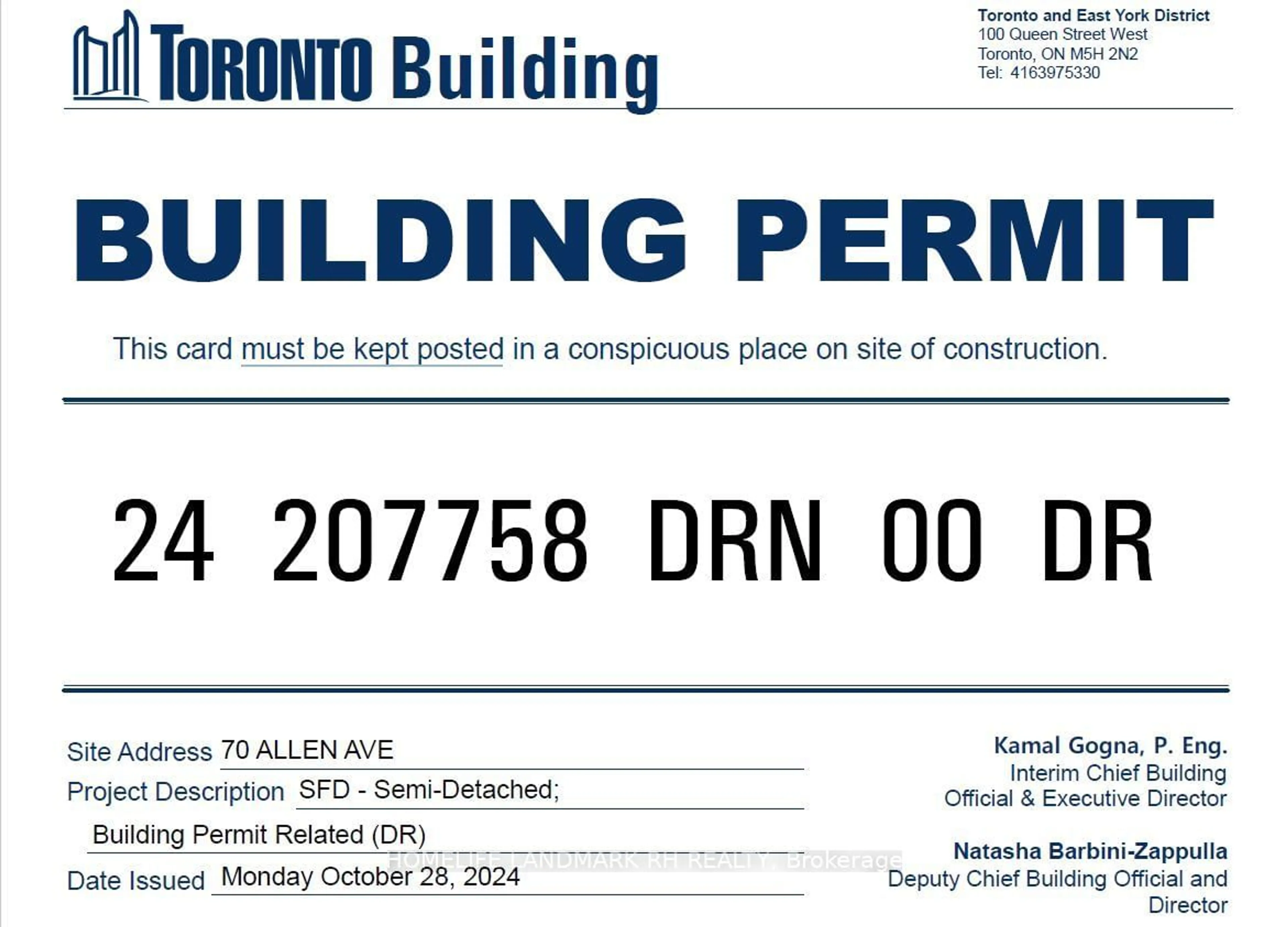 Parking for 70 Allen Ave, Toronto Ontario M4M 1T4