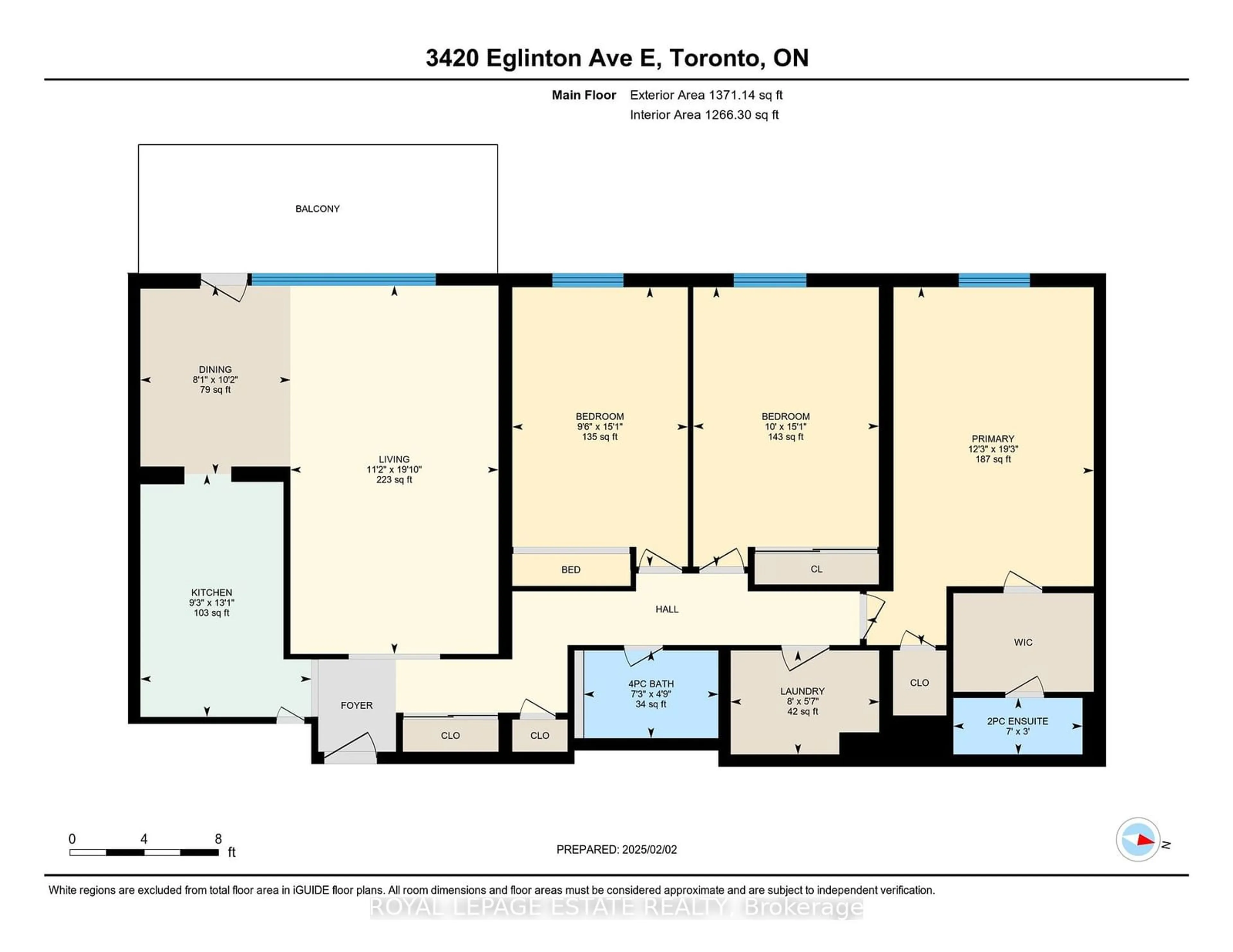 Floor plan for 3420 Eglinton Ave #704, Toronto Ontario M1J 2H9