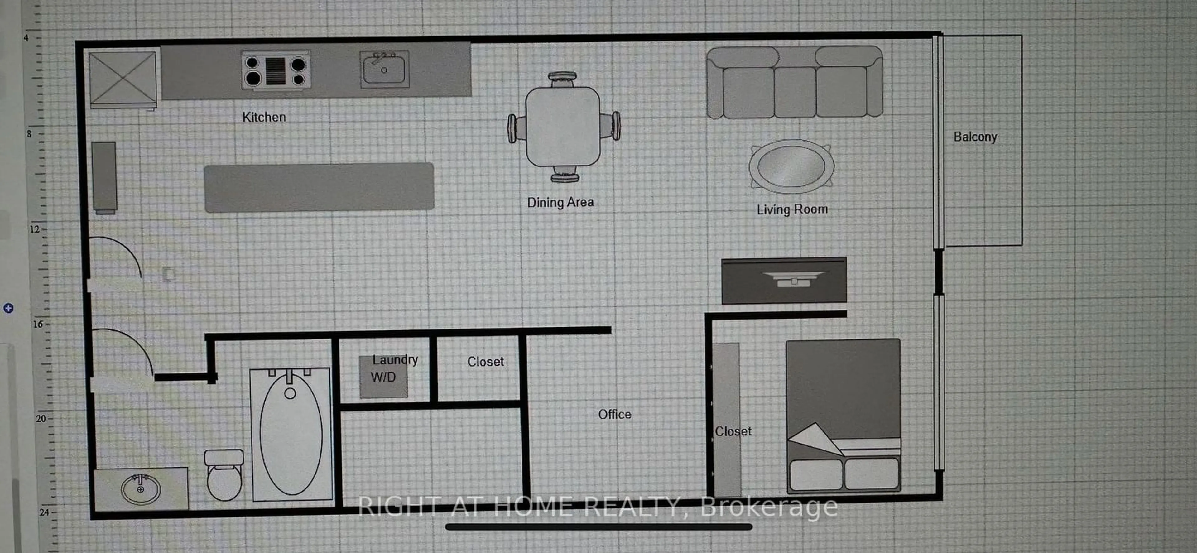 Floor plan for 66 Kippendavie Ave #217, Toronto Ontario M4L 0A4