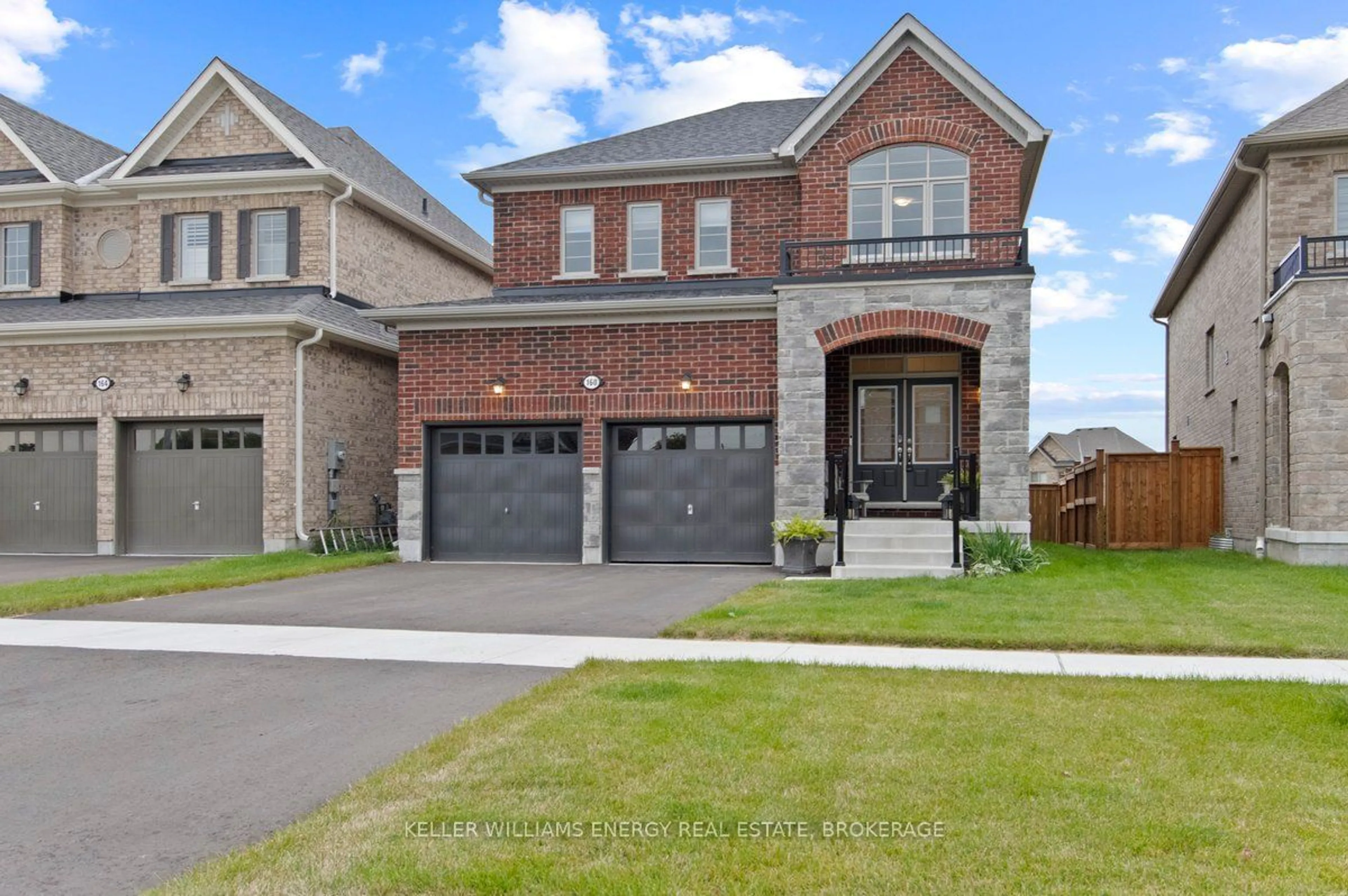 Home with brick exterior material, street for 160 Rosswell Dr, Clarington Ontario L1E 0A5