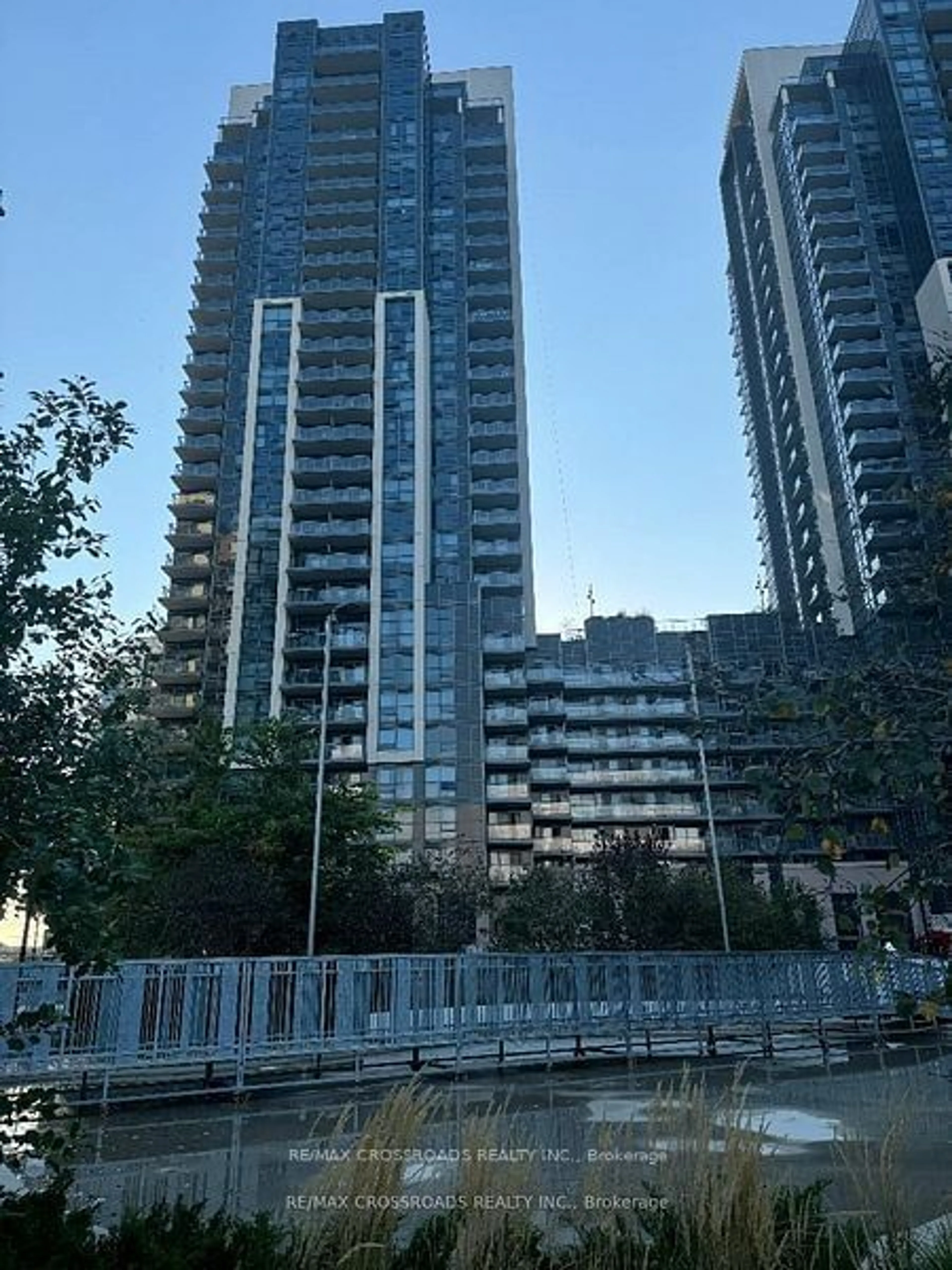 Balcony in the apartment, city buildings view from balcony for 20 Meadowglen Pl #422, Toronto Ontario M1G 0A9