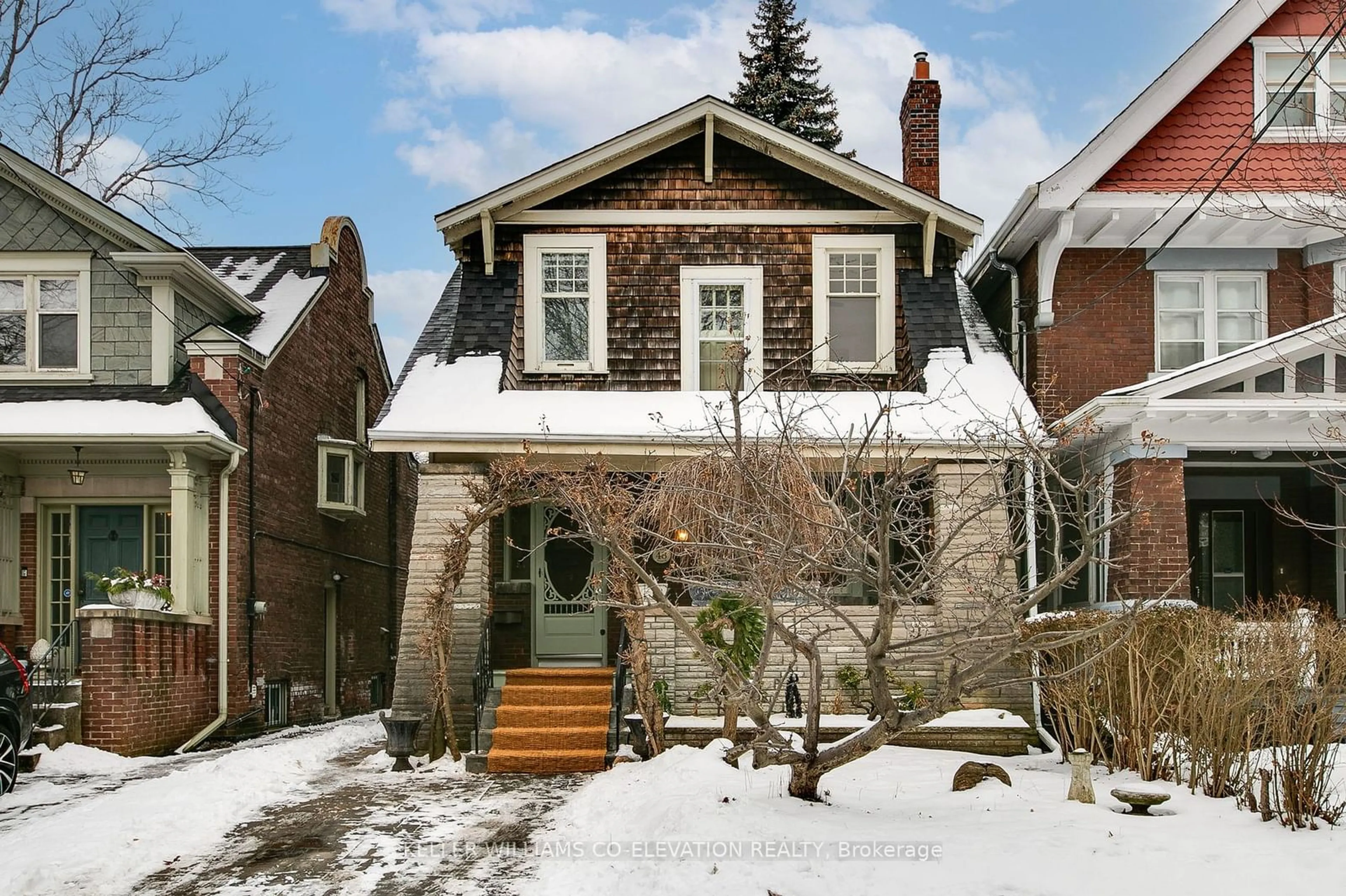 Home with brick exterior material, street for 48 Jackman Ave, Toronto Ontario M4K 2X6