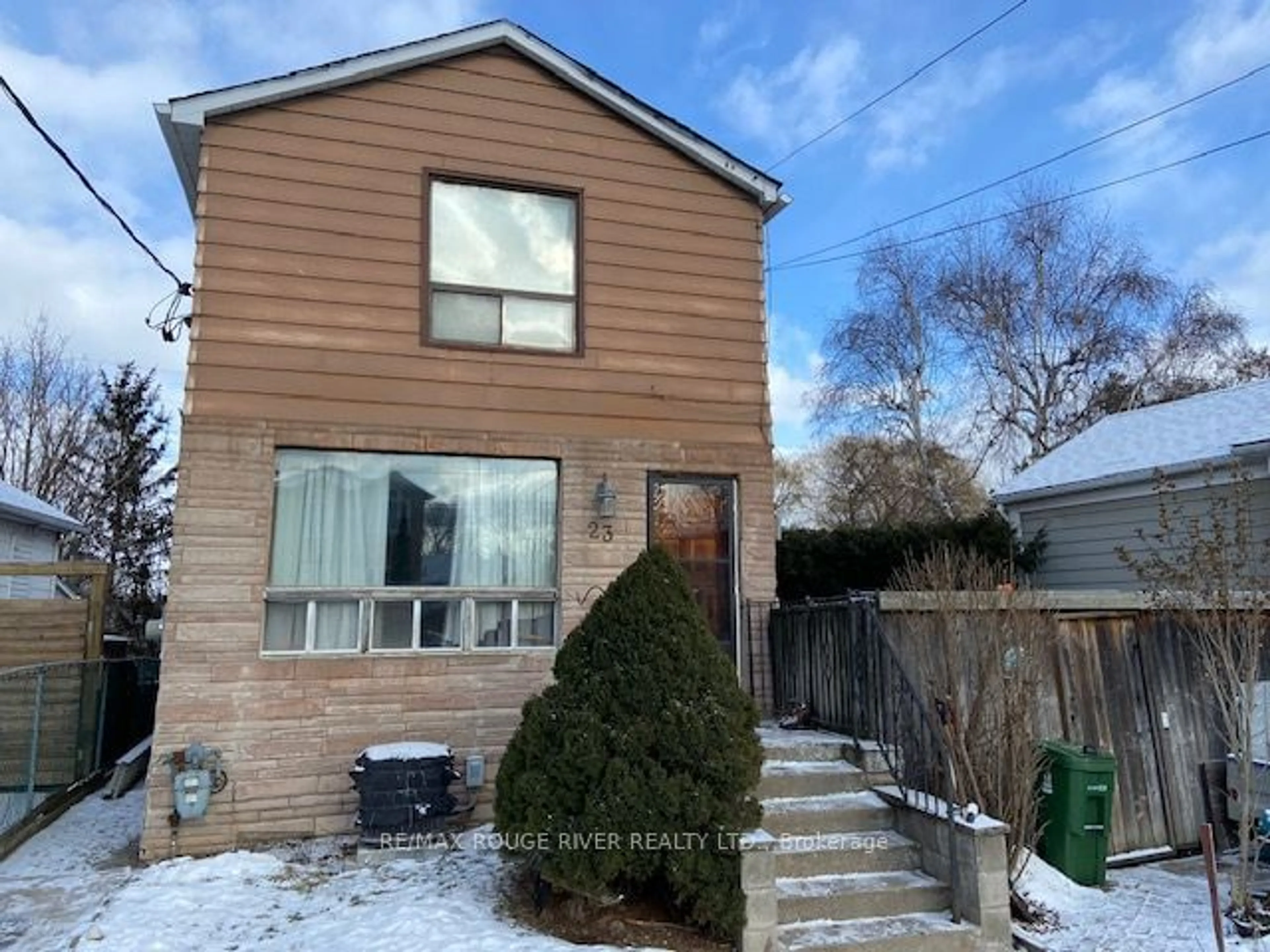 Home with brick exterior material, street for 23 Westlake Cres, Toronto Ontario M4C 2X3