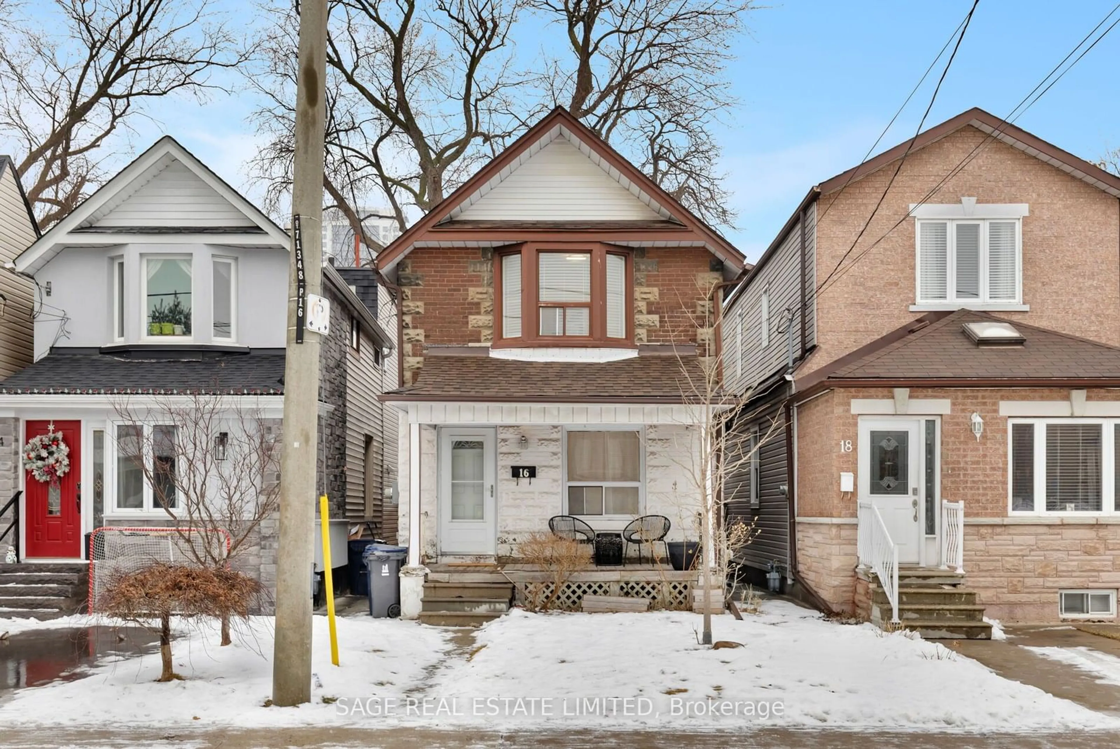 Home with brick exterior material, street for 16 Dentonia Park Ave, Toronto Ontario M4C 1W7