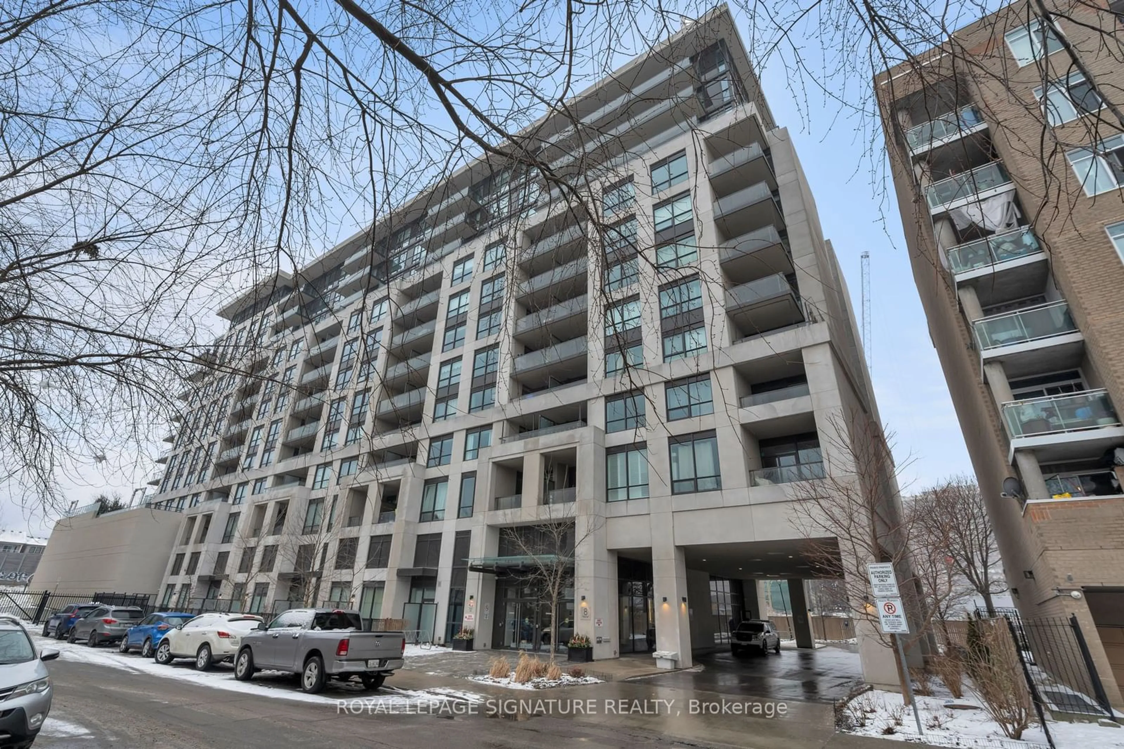 Indoor foyer for 8 Trent Ave #523, Toronto Ontario M4C 5C6