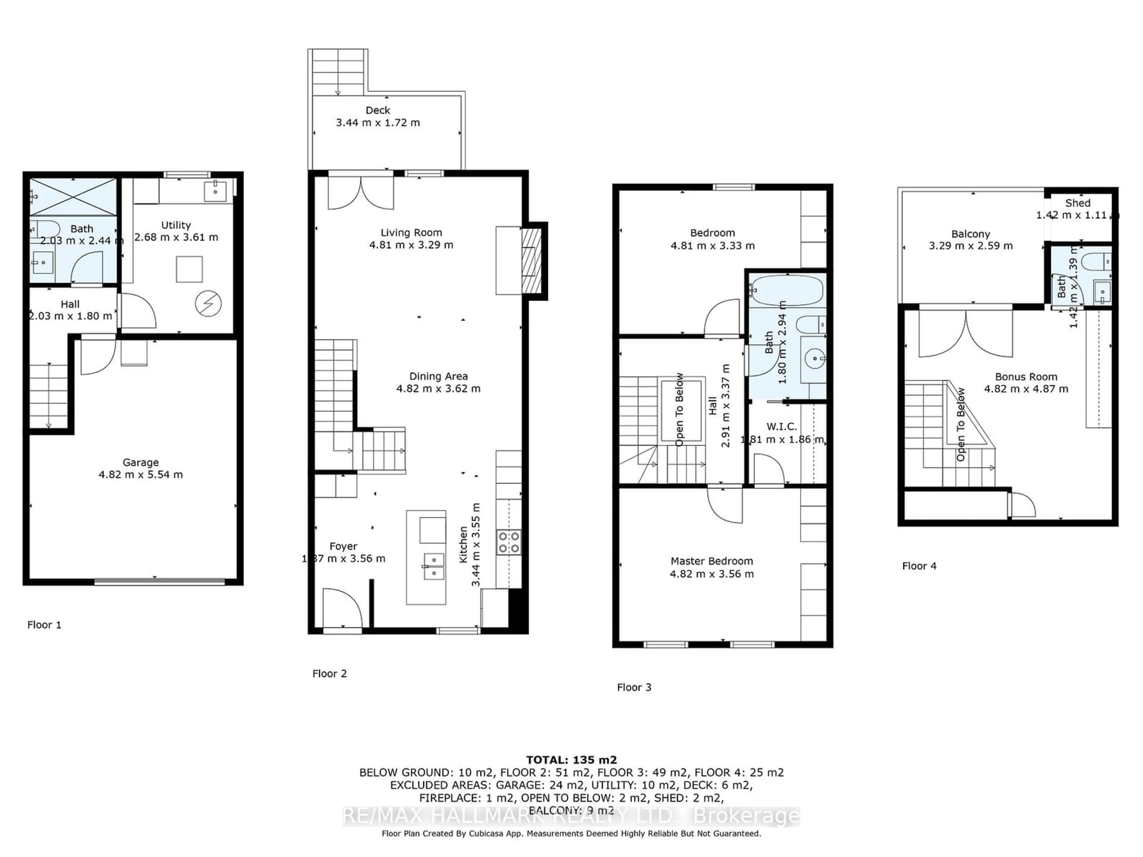 Floor plan for 1000 Dundas St #9, Toronto Ontario M4M 1R7