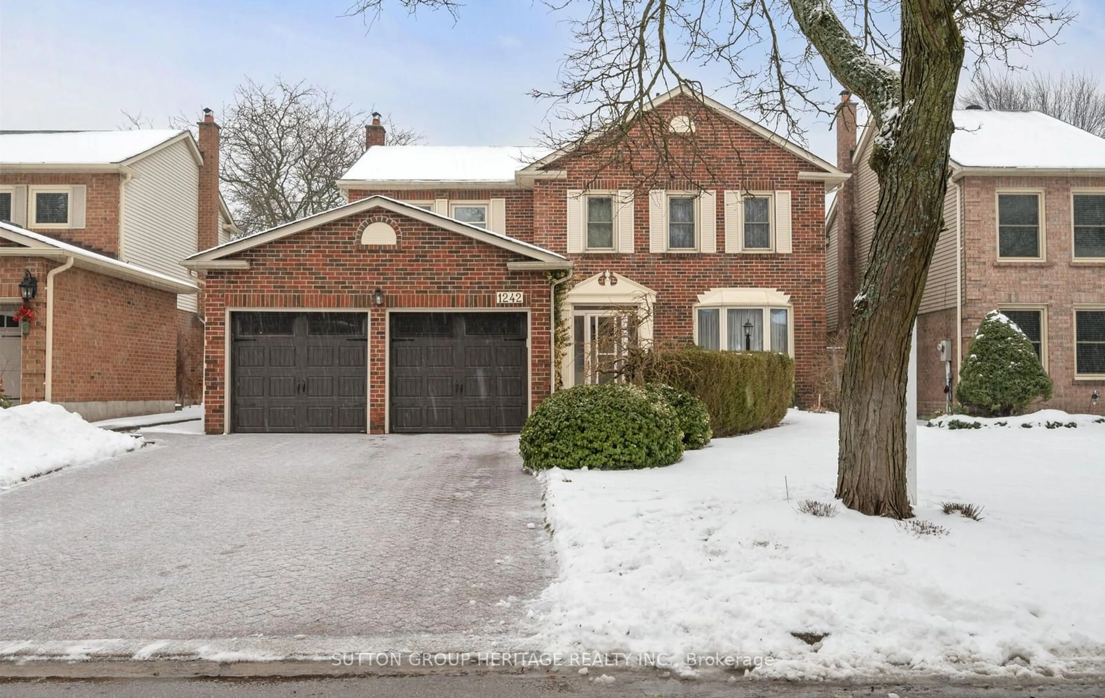 Home with brick exterior material, street for 1242 Barnwood Sq, Pickering Ontario L1X 1C7