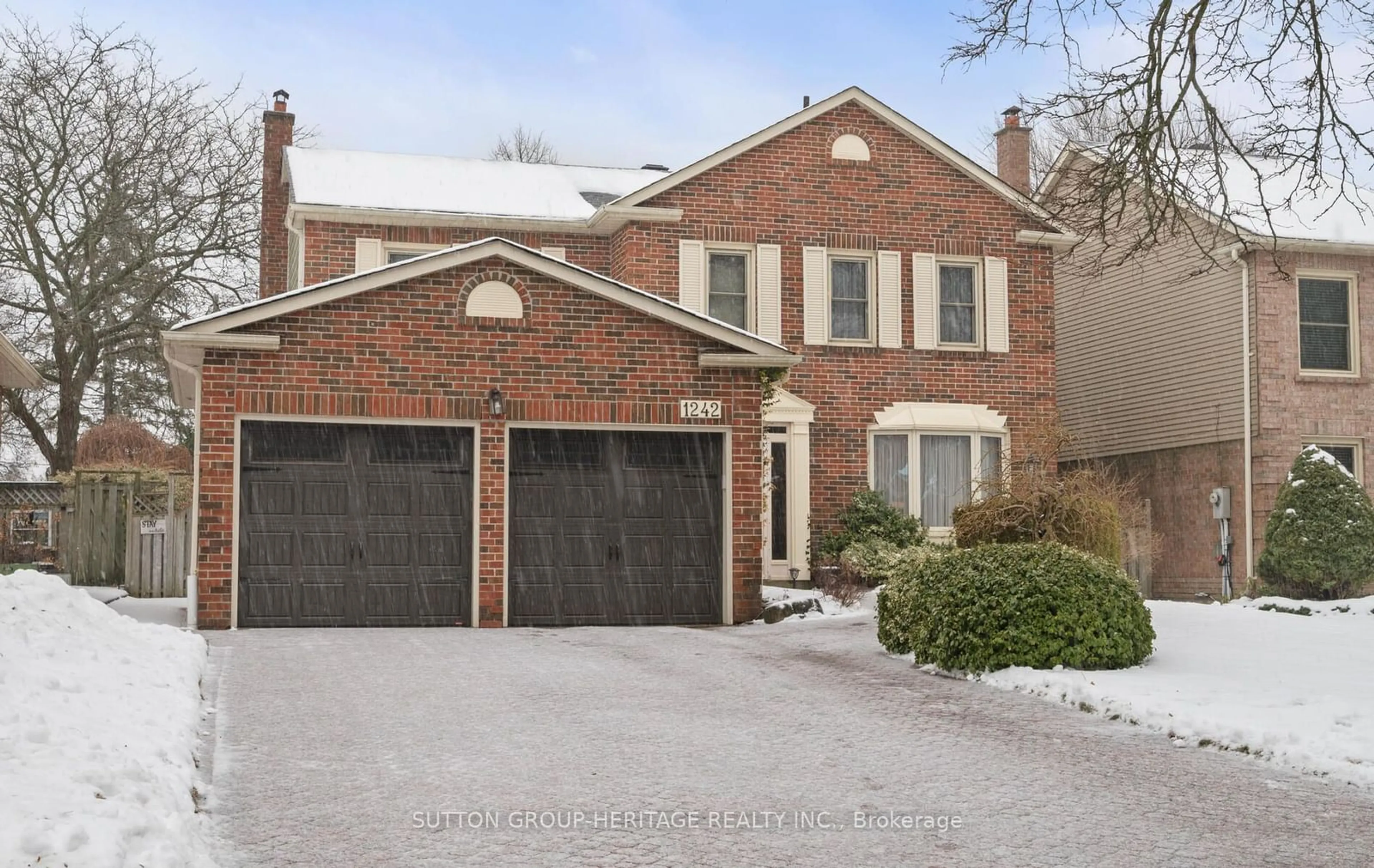 Home with brick exterior material, street for 1242 Barnwood Sq, Pickering Ontario L1X 1C7