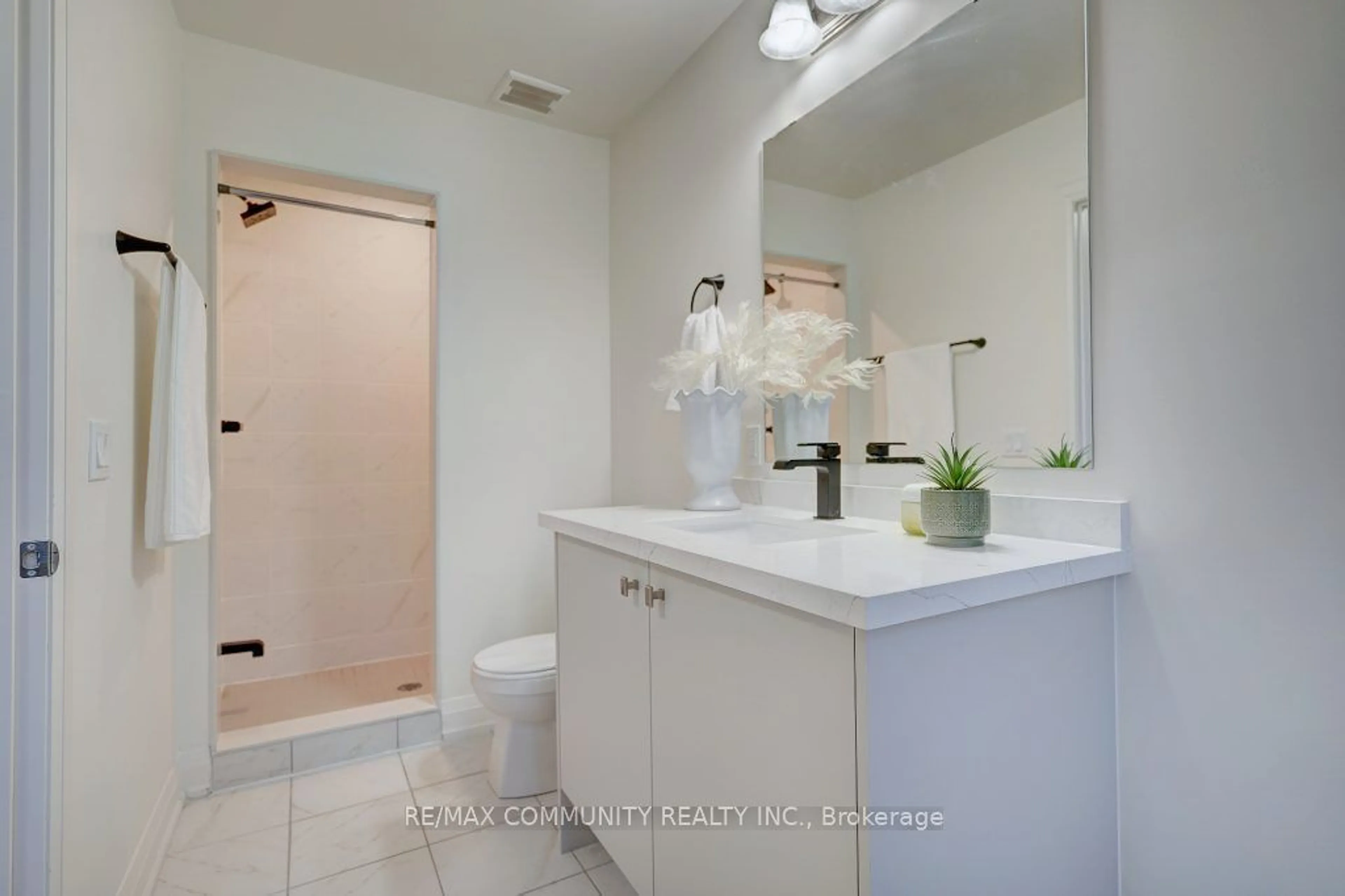 Standard bathroom, ceramic/tile floor for 23 Gerry Henry Lane, Clarington Ontario L1E 2Y4