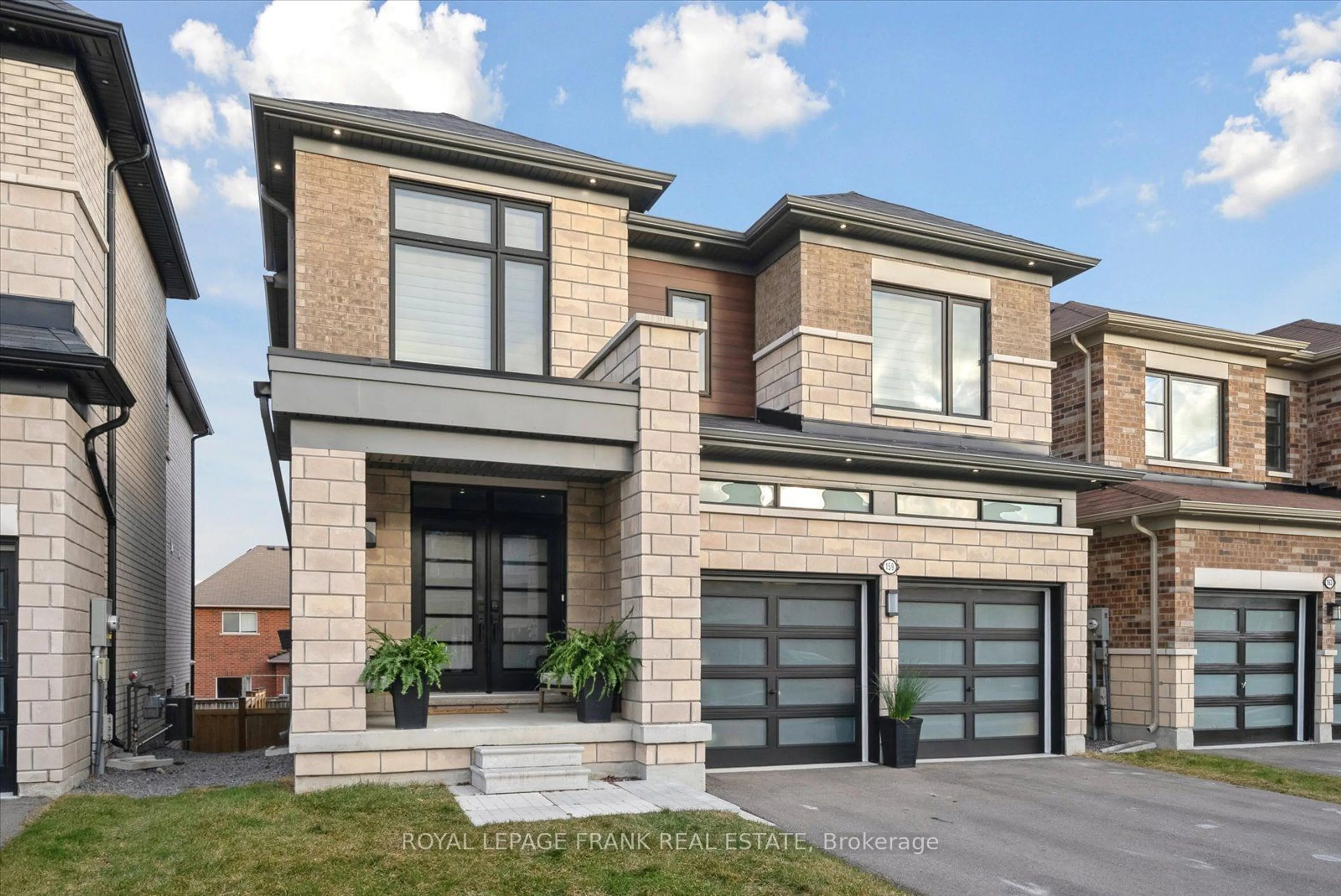 Home with brick exterior material, street for 159 Woolacott Lane, Clarington Ontario L1C 7H1