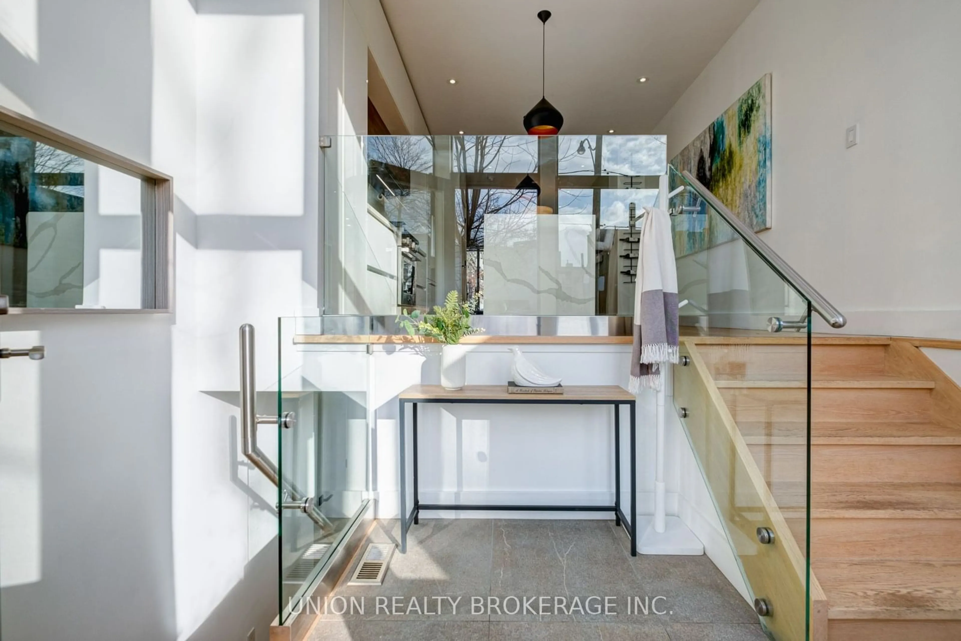 Contemporary kitchen, ceramic/tile floor for 47 Woodfield Rd, Toronto Ontario M4L 2W4