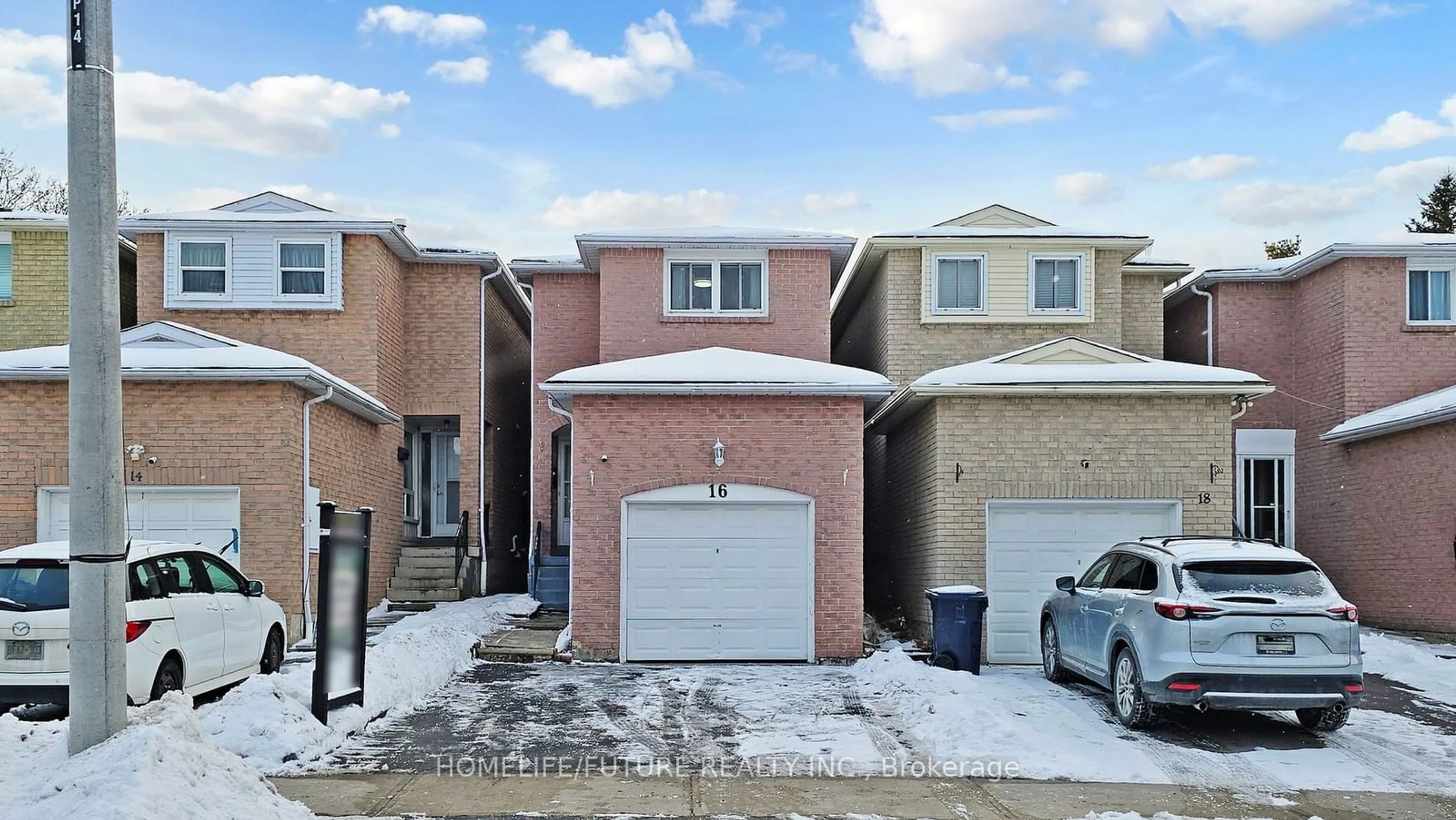 Home with brick exterior material, street for 16 Chad Cres, Toronto Ontario M1B 2Z6