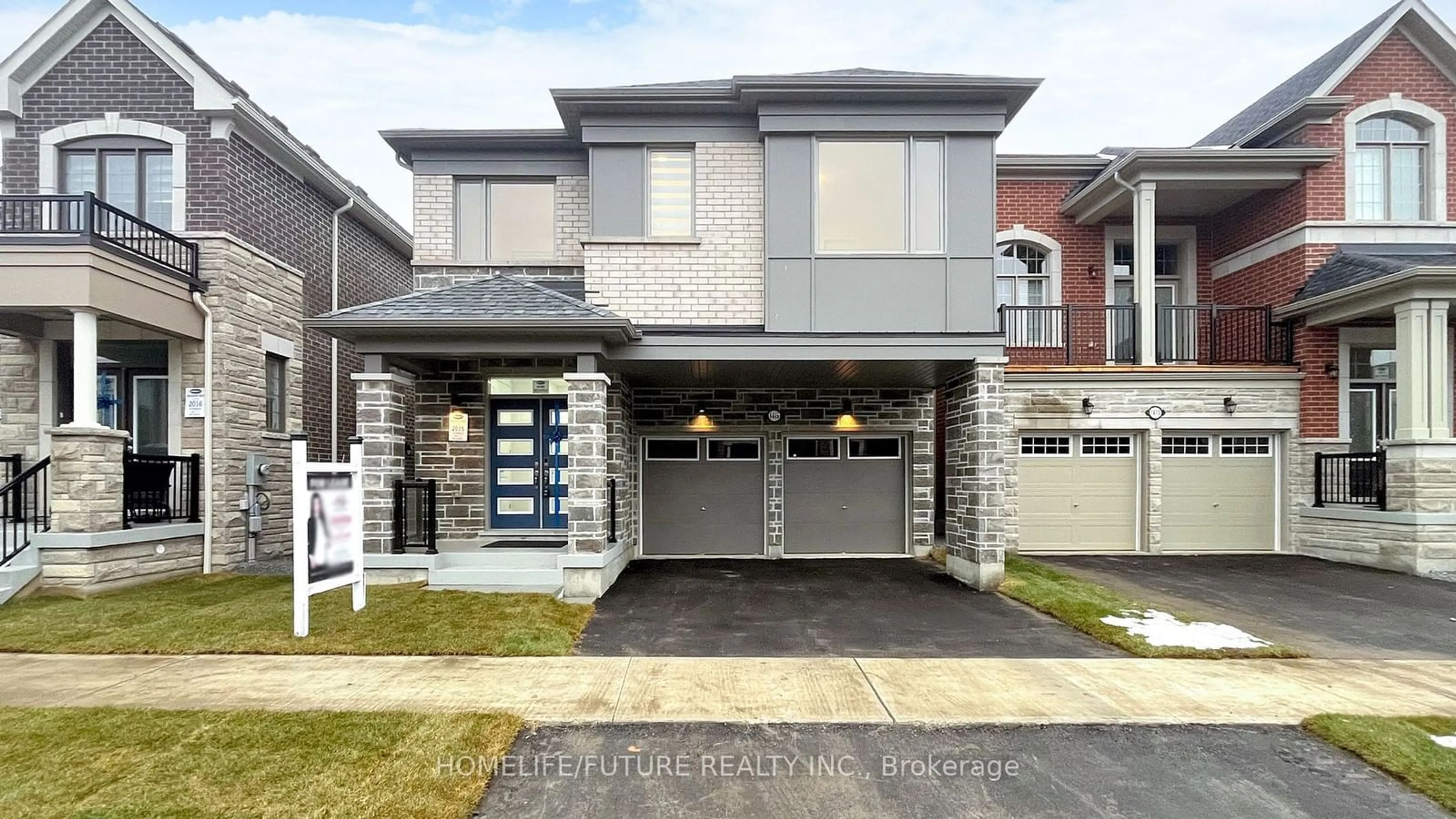 Home with brick exterior material, street for 1415 Swallowtail Lane, Pickering Ontario L1X 0N8