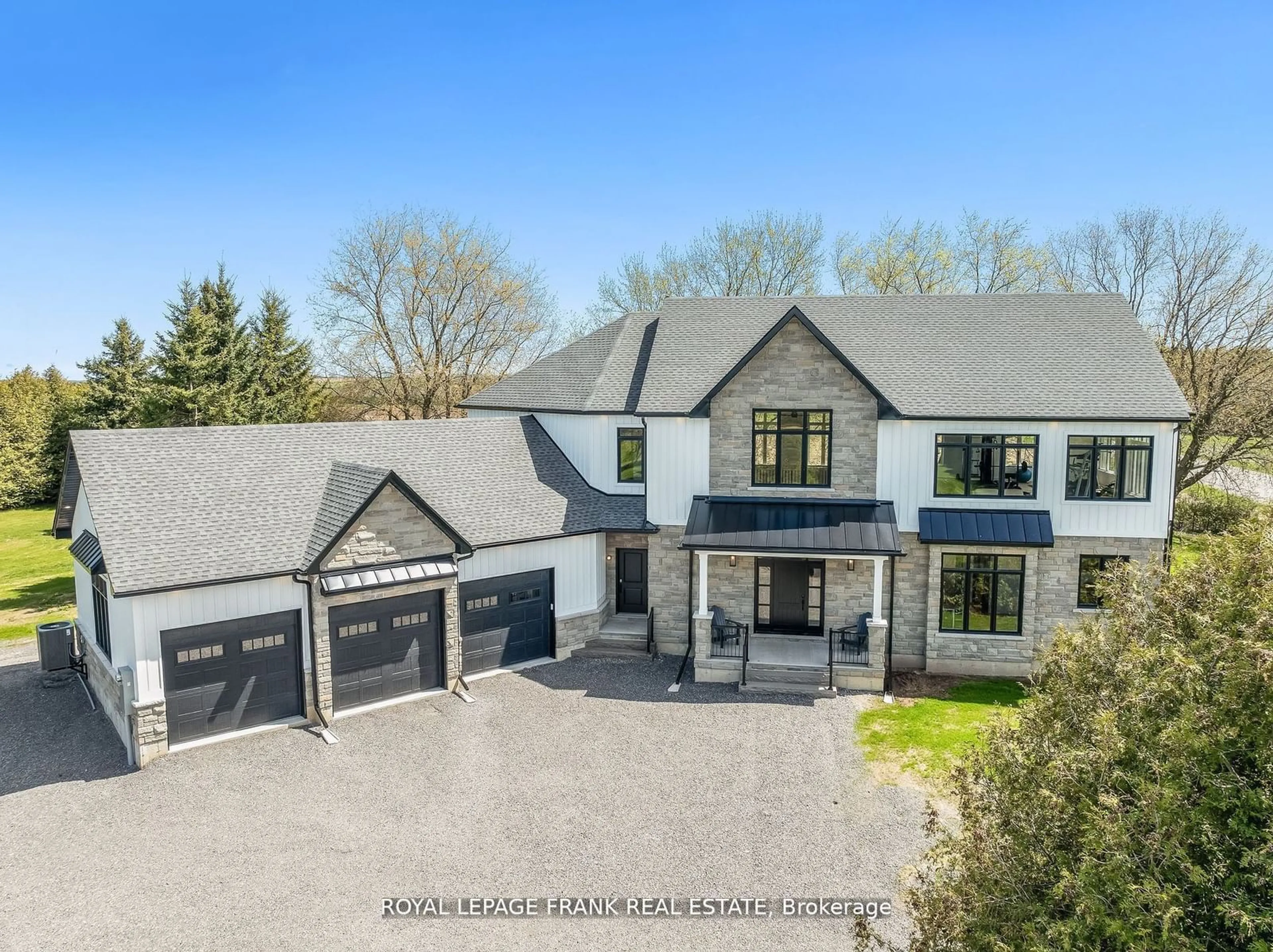 A pic from outside/outdoor area/front of a property/back of a property/a pic from drone, mountain view for 3771 Devitts Rd, Scugog Ontario L0B 1B0