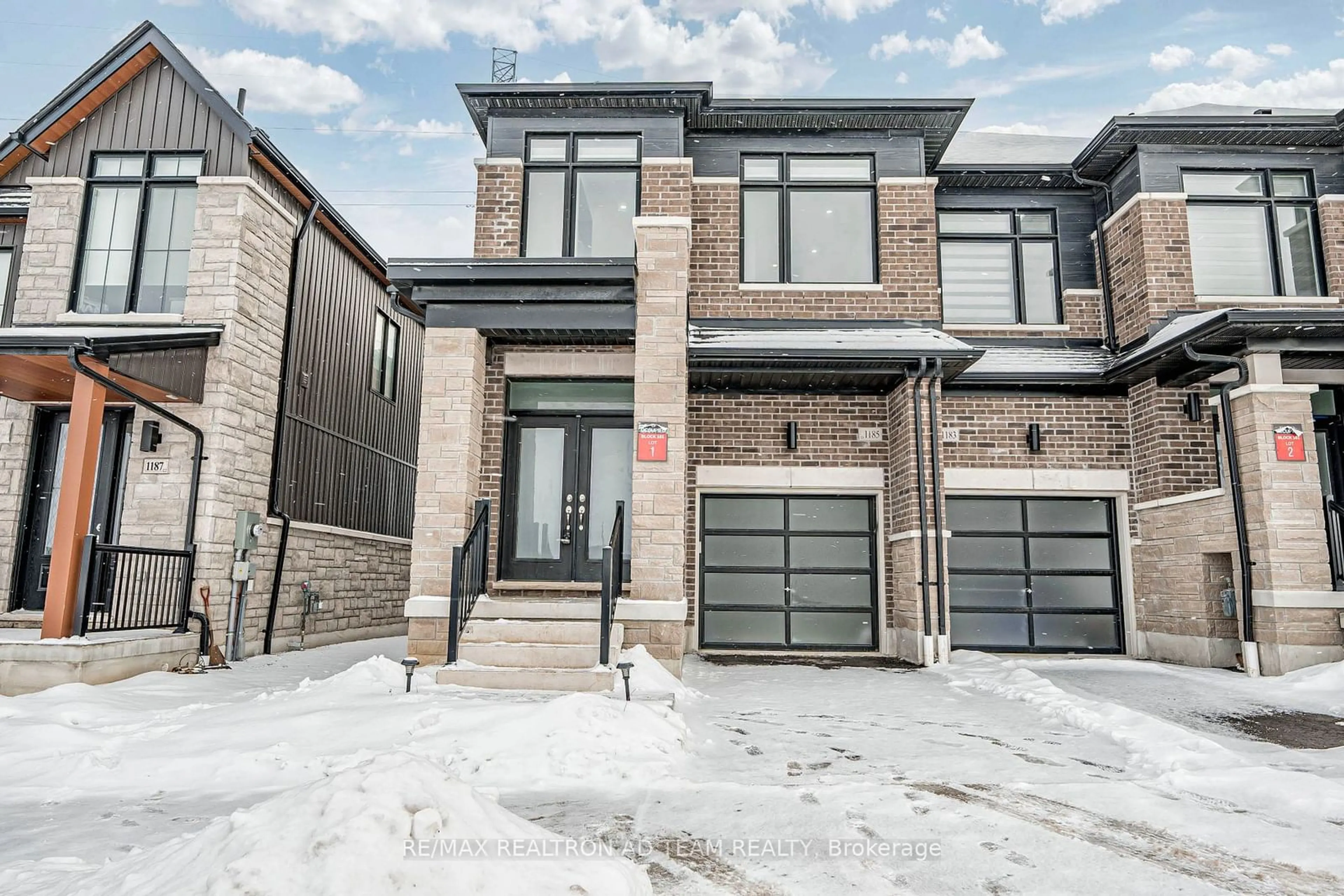 Home with brick exterior material, street for 1185 Marathon Ave, Pickering Ontario L1X 0L8