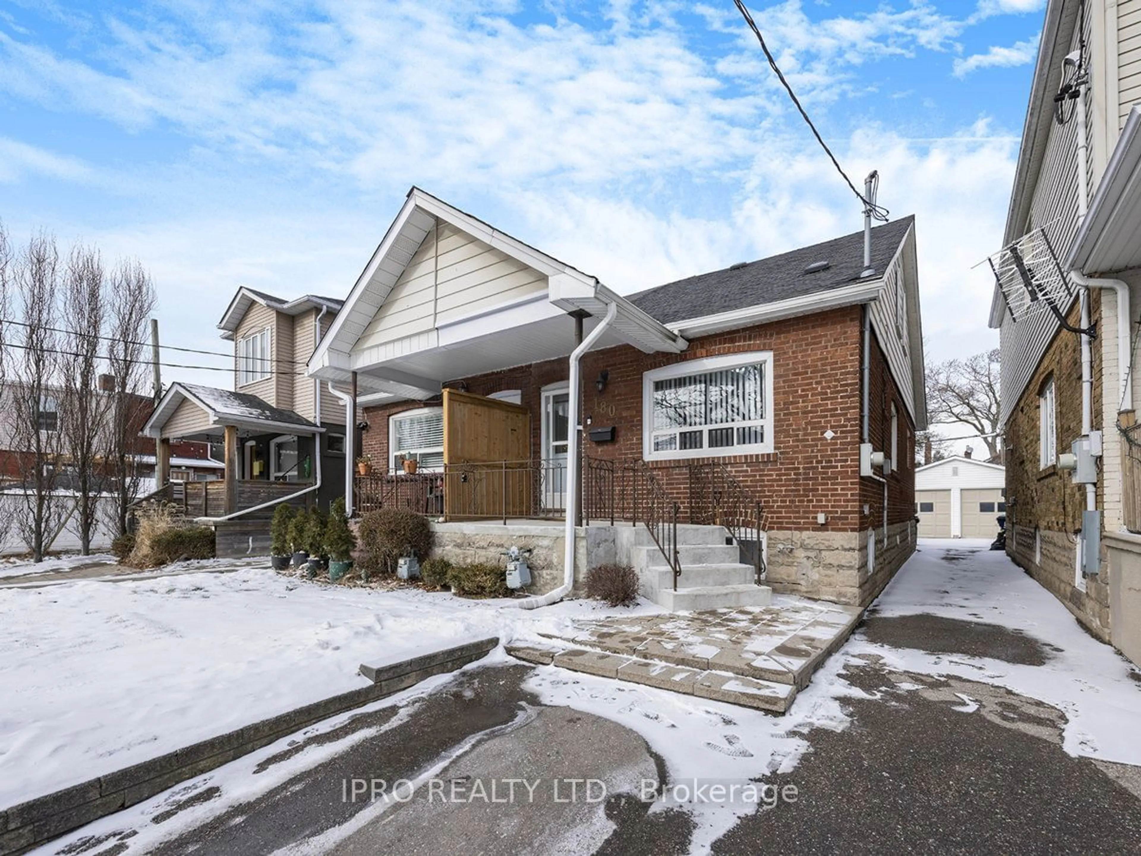 Home with brick exterior material, street for 180 Sammon Ave, Toronto Ontario M4J 1Z2