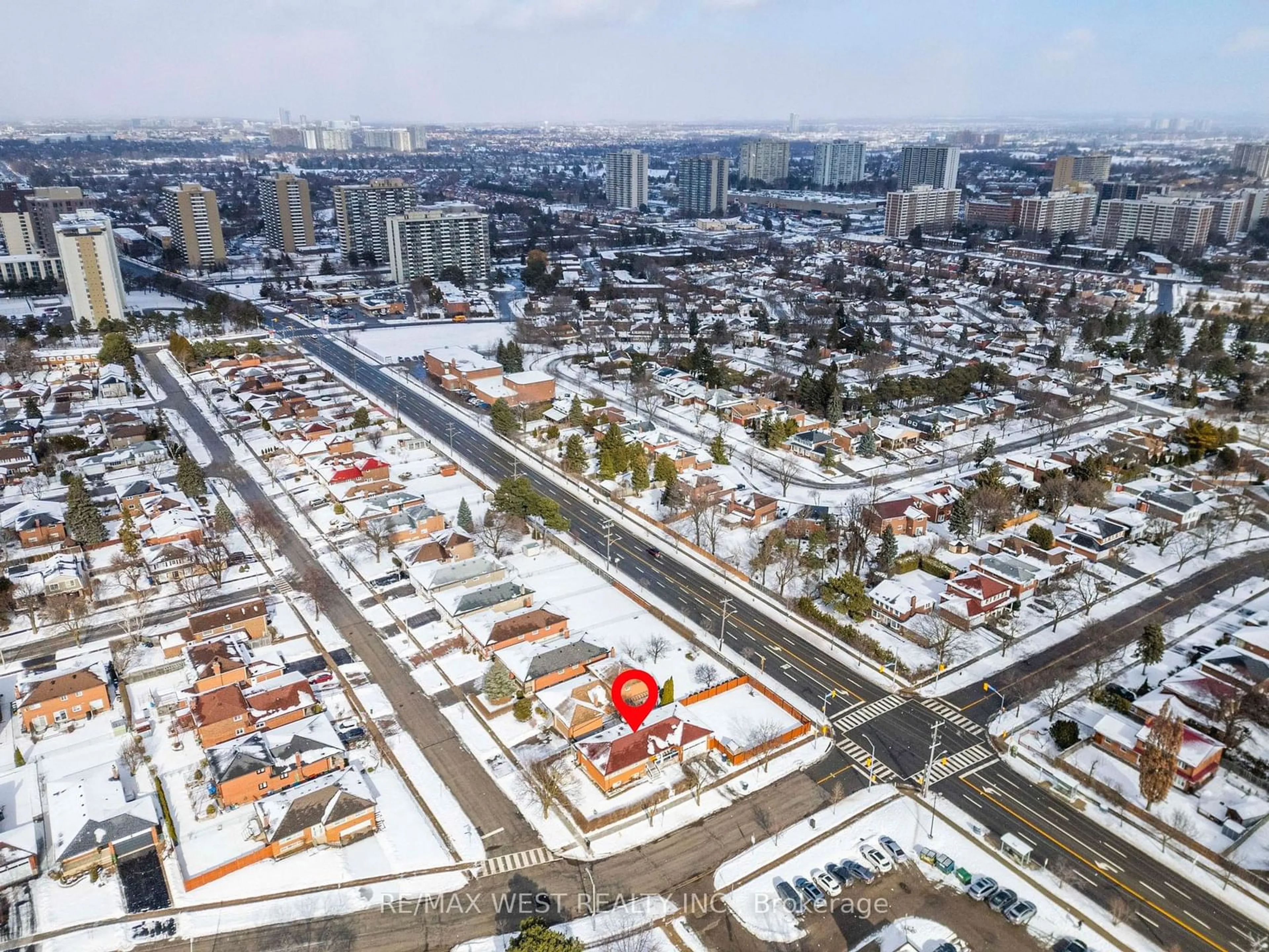 A pic from outside/outdoor area/front of a property/back of a property/a pic from drone, city buildings view from balcony for 1 Corinthian Blvd, Toronto Ontario M1W 1B2