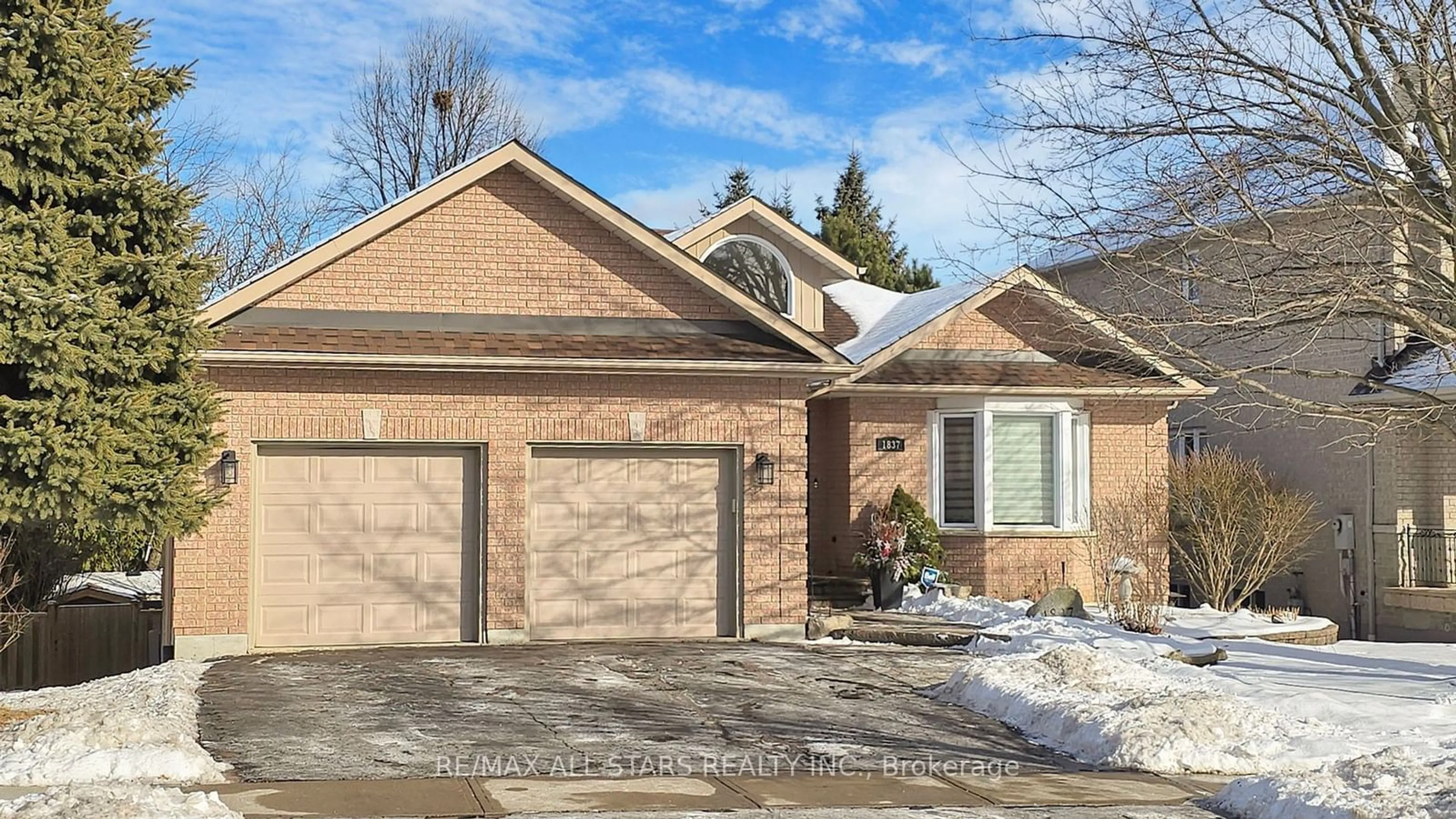 Home with brick exterior material, street for 1837 Parkside Dr, Pickering Ontario L1V 3N9