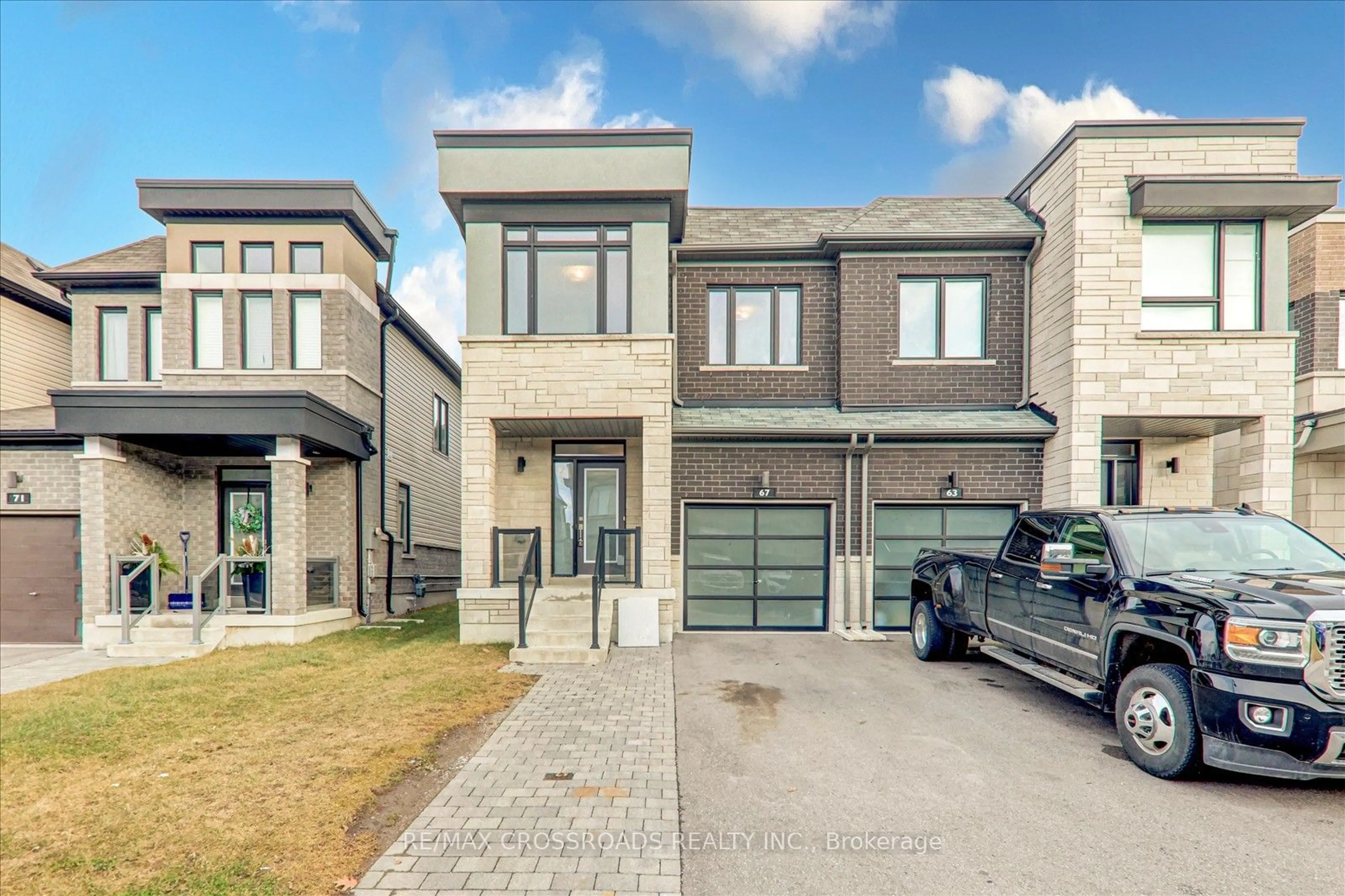 Home with brick exterior material, street for 67 Crows Nest Lane, Clarington Ontario L1C 4A9