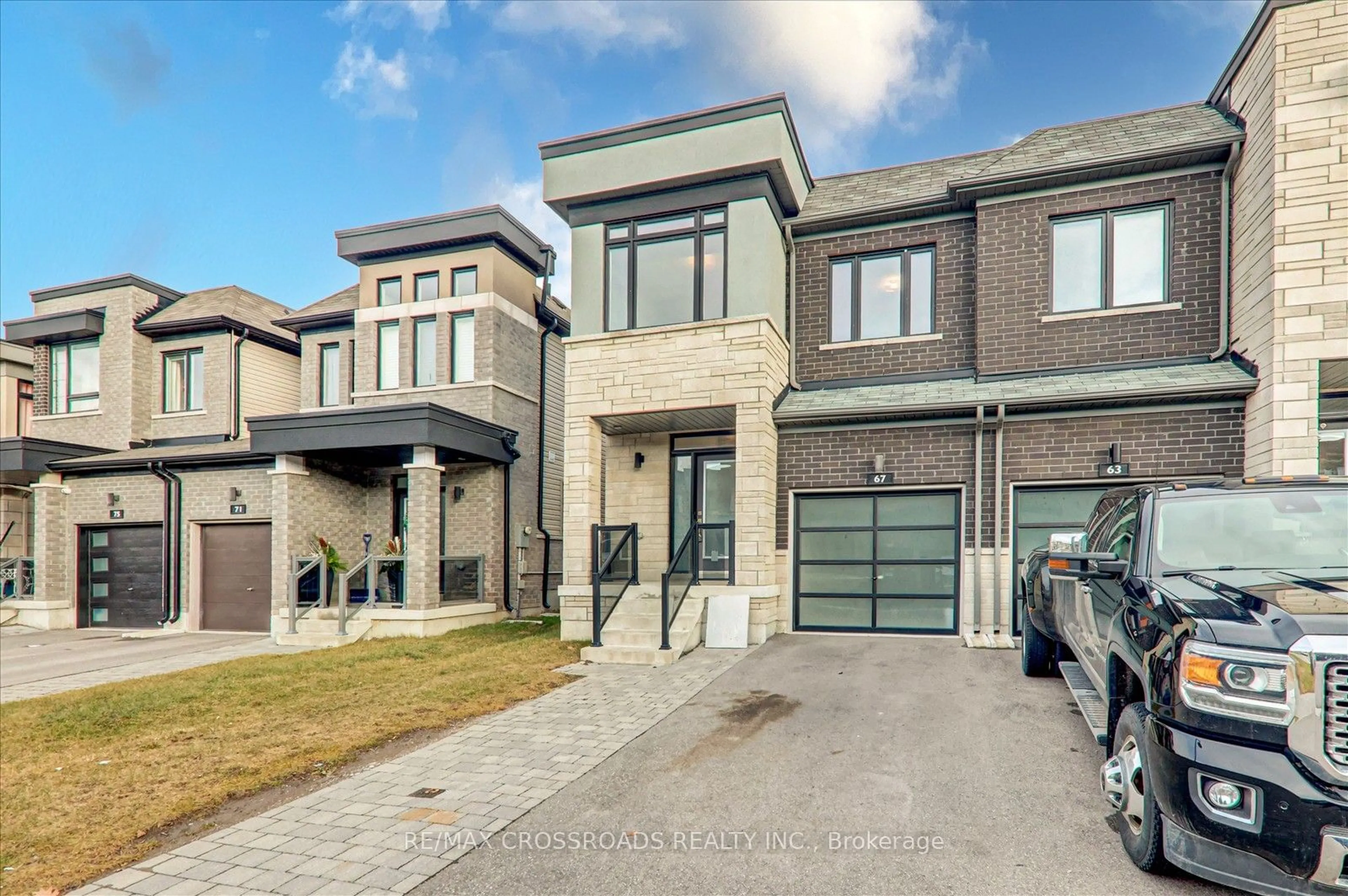 Home with brick exterior material, street for 67 Crows Nest Lane, Clarington Ontario L1C 4A9