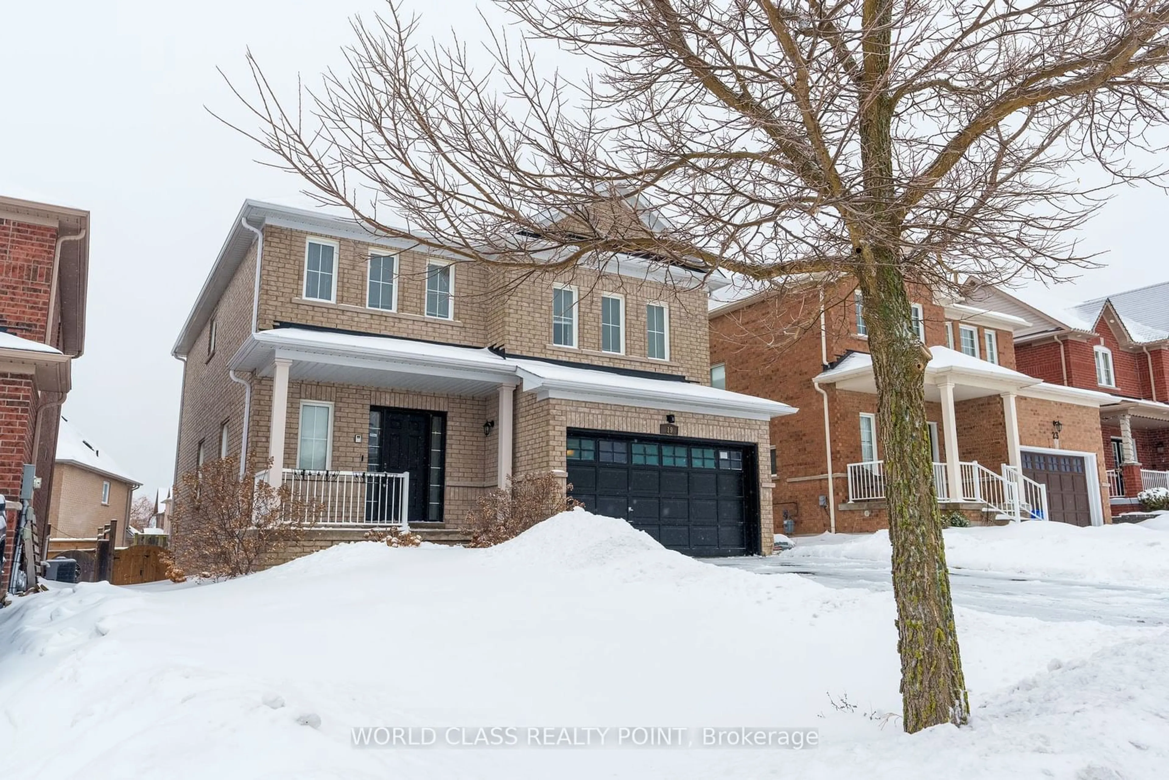 Home with brick exterior material, street for 19 Partner Dr, Clarington Ontario L1E 3J1