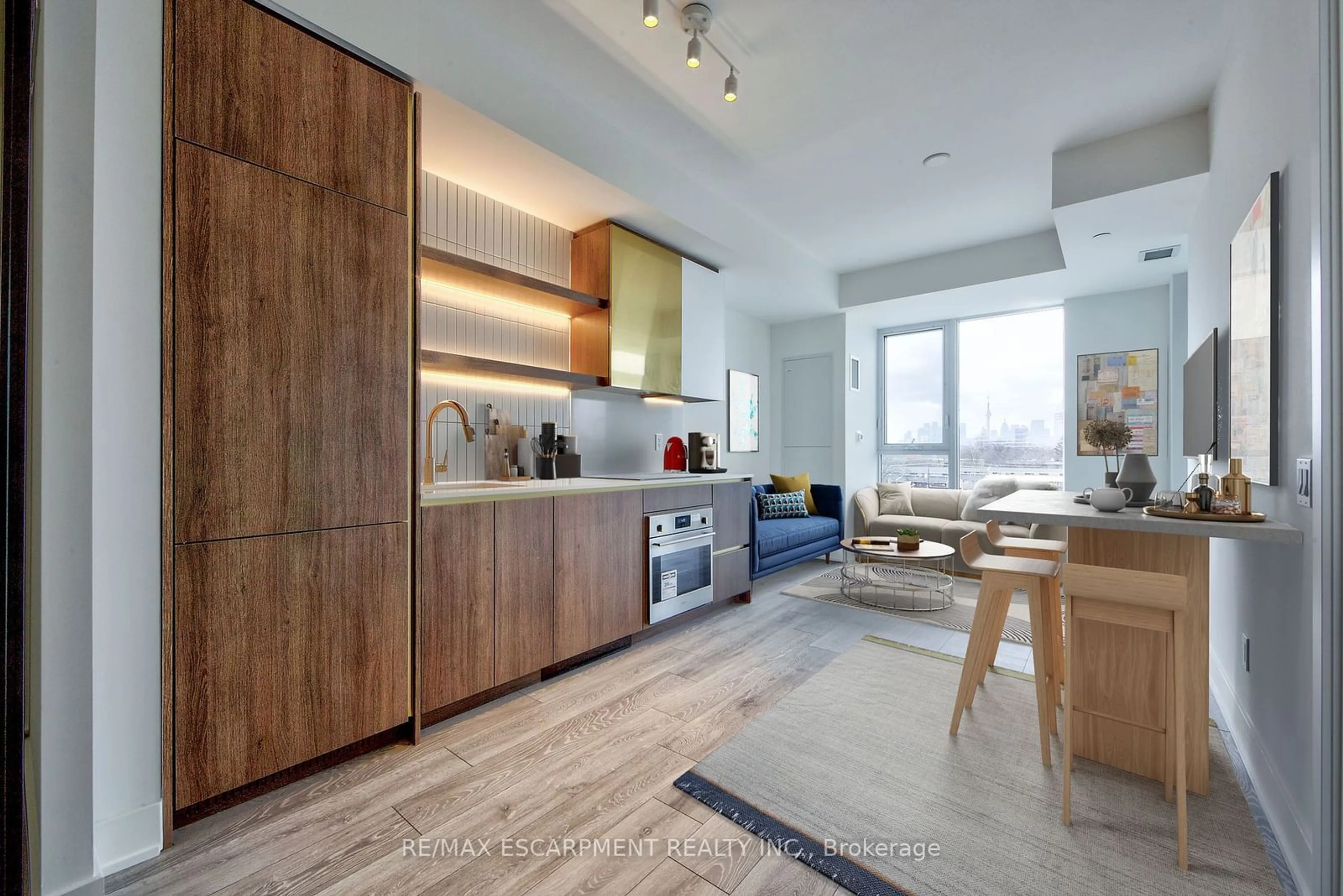 Open concept kitchen, unknown for 1285 Queen St #514, Toronto Ontario M4L 1C2