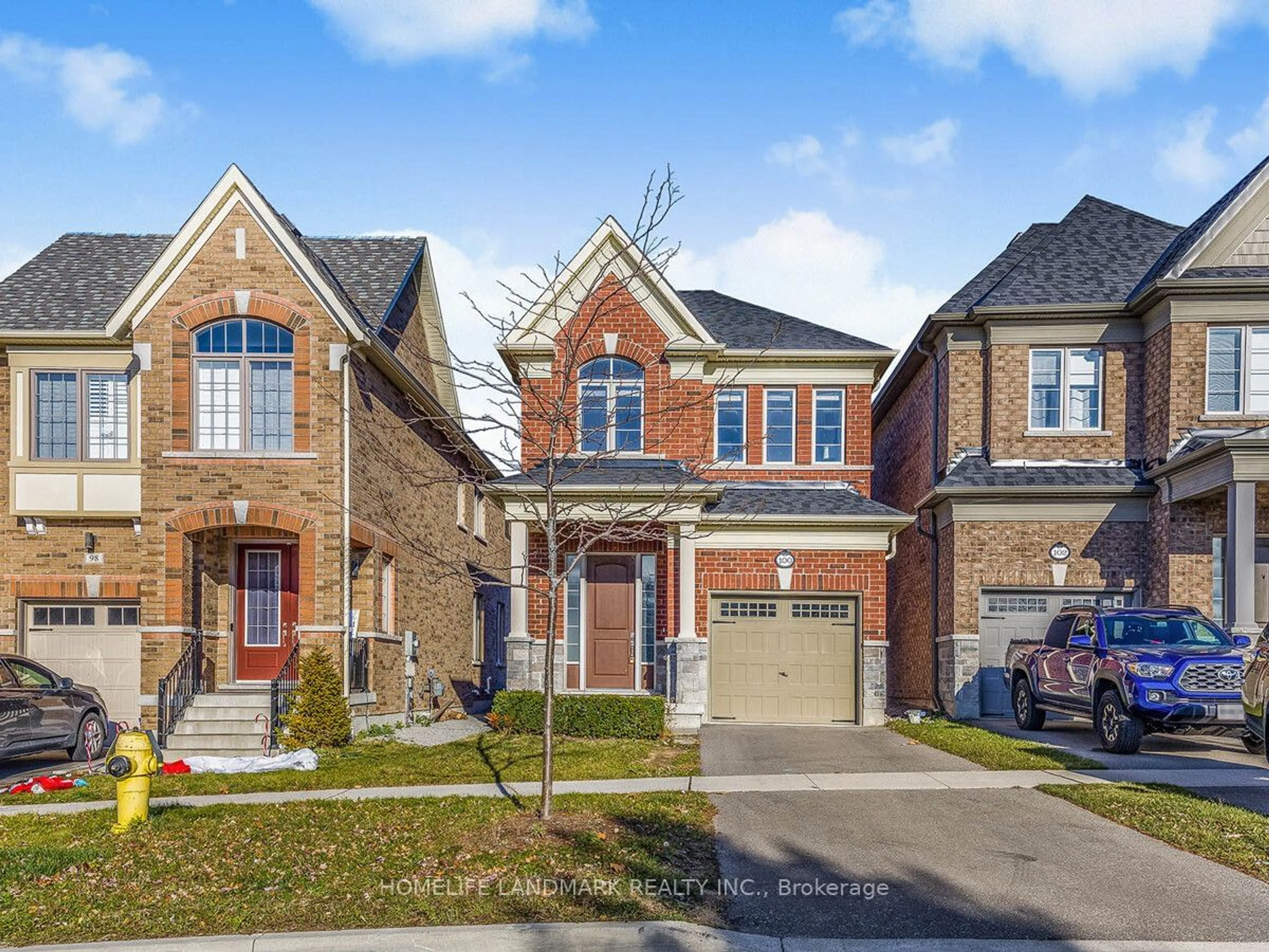 Home with brick exterior material, street for 100 Christine Elliot Ave, Whitby Ontario L1P 0B5