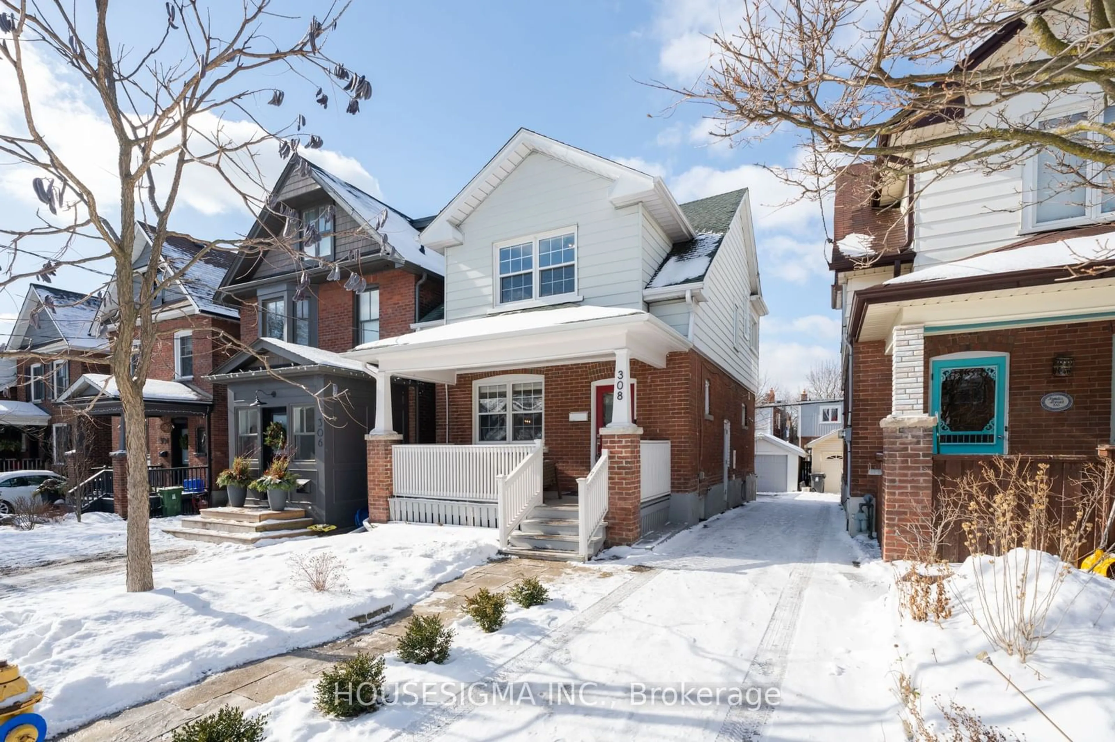 Home with brick exterior material, street for 308 Kingswood Rd, Toronto Ontario M4E 3N9