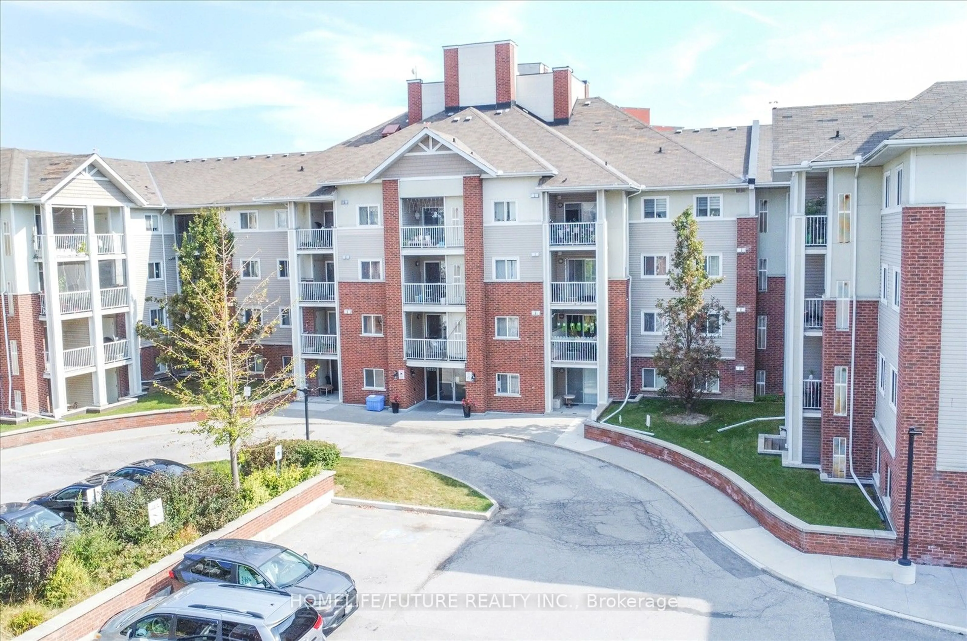 A pic from outside/outdoor area/front of a property/back of a property/a pic from drone, unknown for 5225 Finch Ave #205, Toronto Ontario M1S 5W8