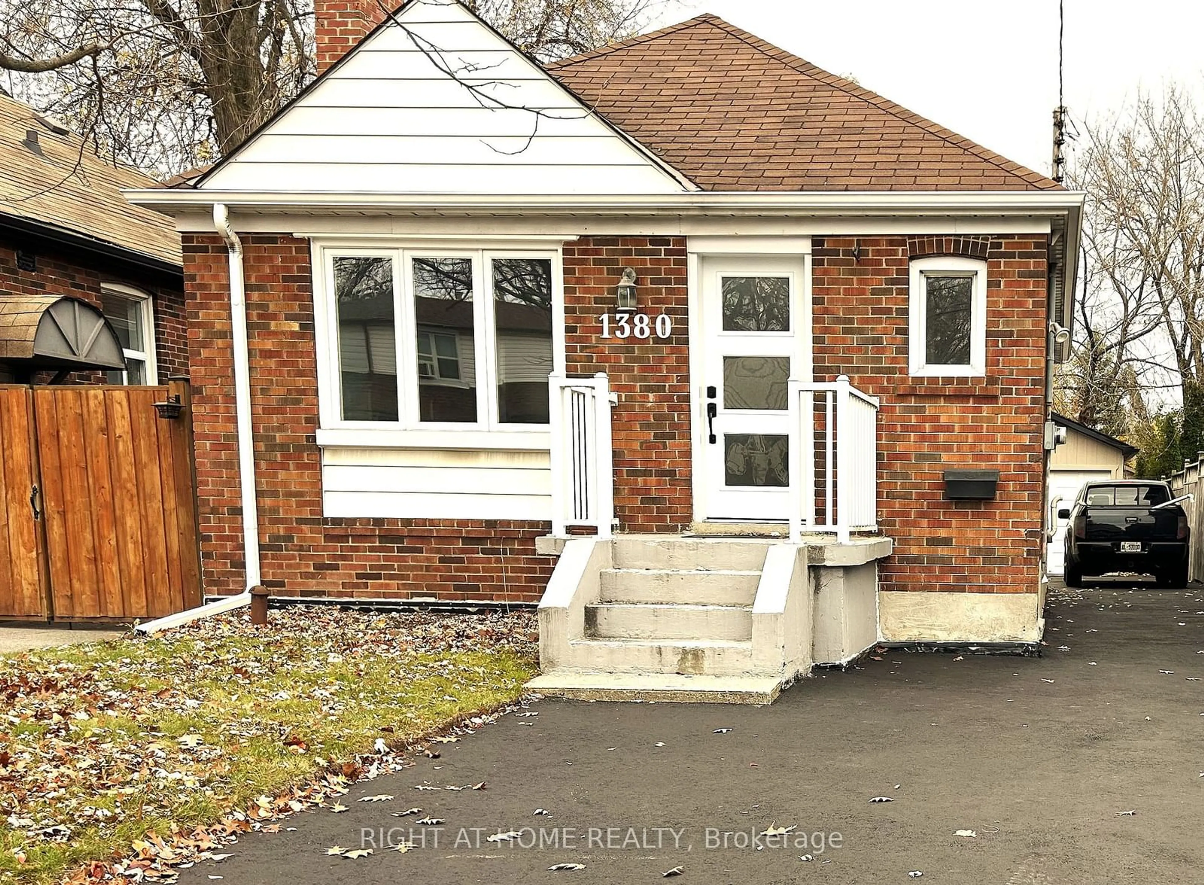 Home with brick exterior material, street for 1380 Woodbine Ave, Toronto Ontario M4C 4G5