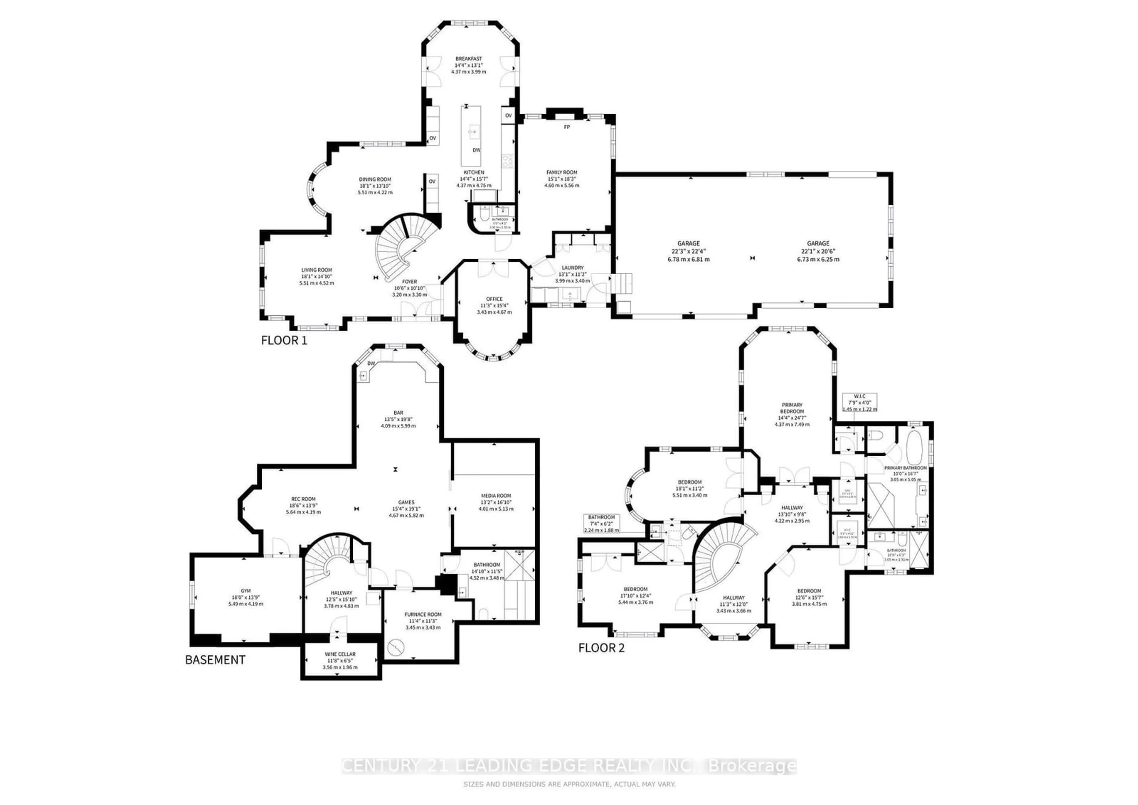 Floor plan for 5108 Tom Thomson Crt, Pickering Ontario L1Y 0A1