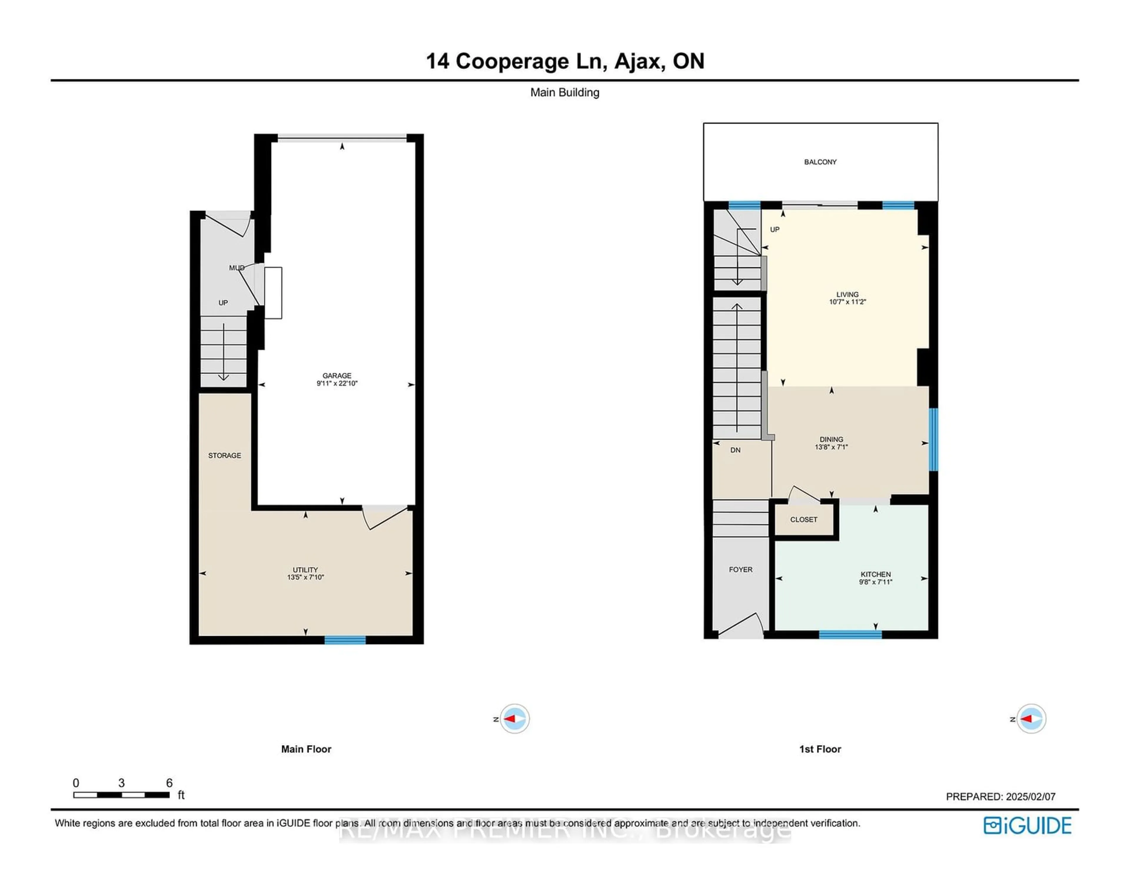 Floor plan for 14 Cooperage Lane, Ajax Ontario L1S 0E8