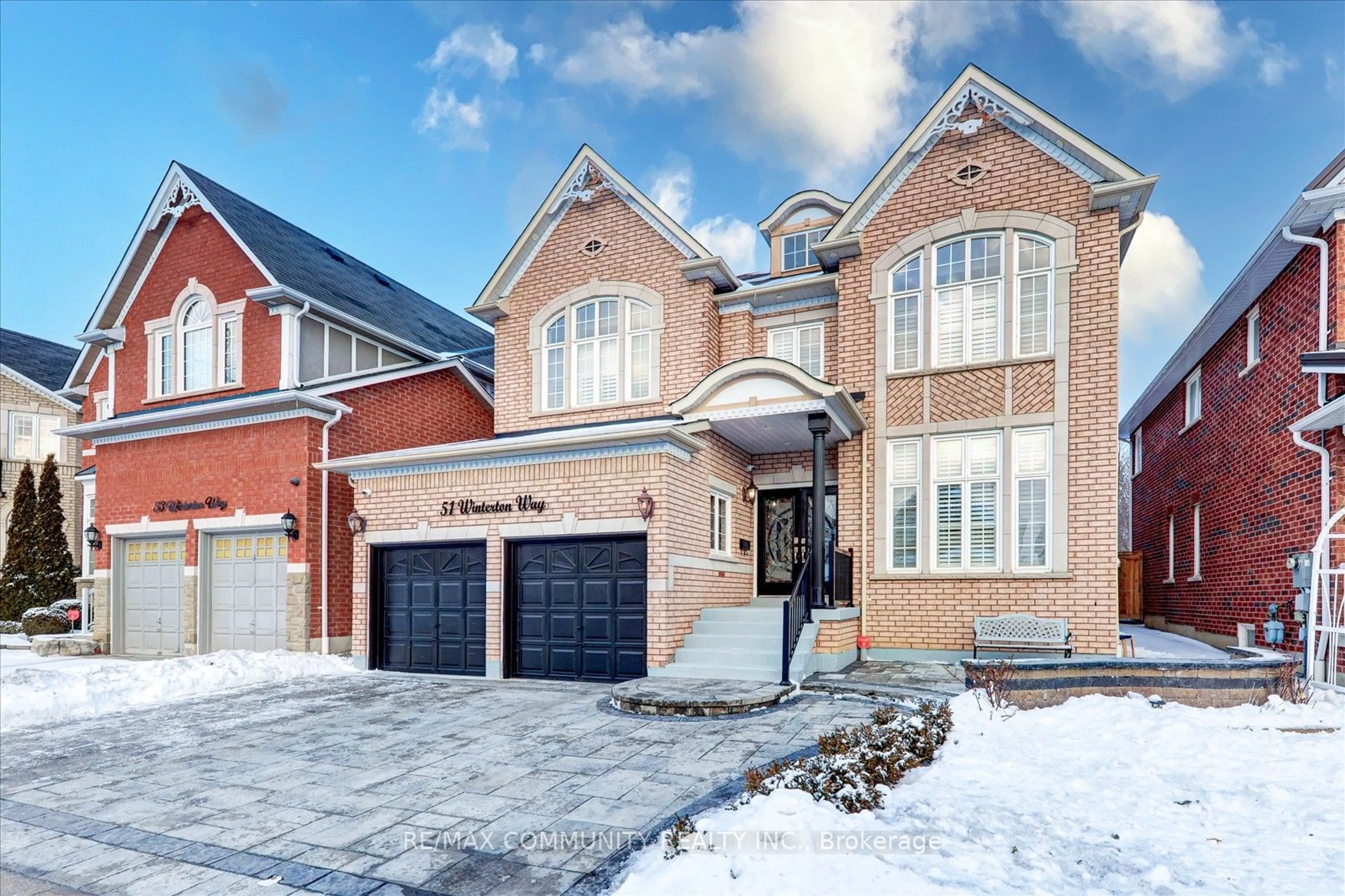 Home with brick exterior material, street for 51 Winterton Way, Ajax Ontario L1T 0L4