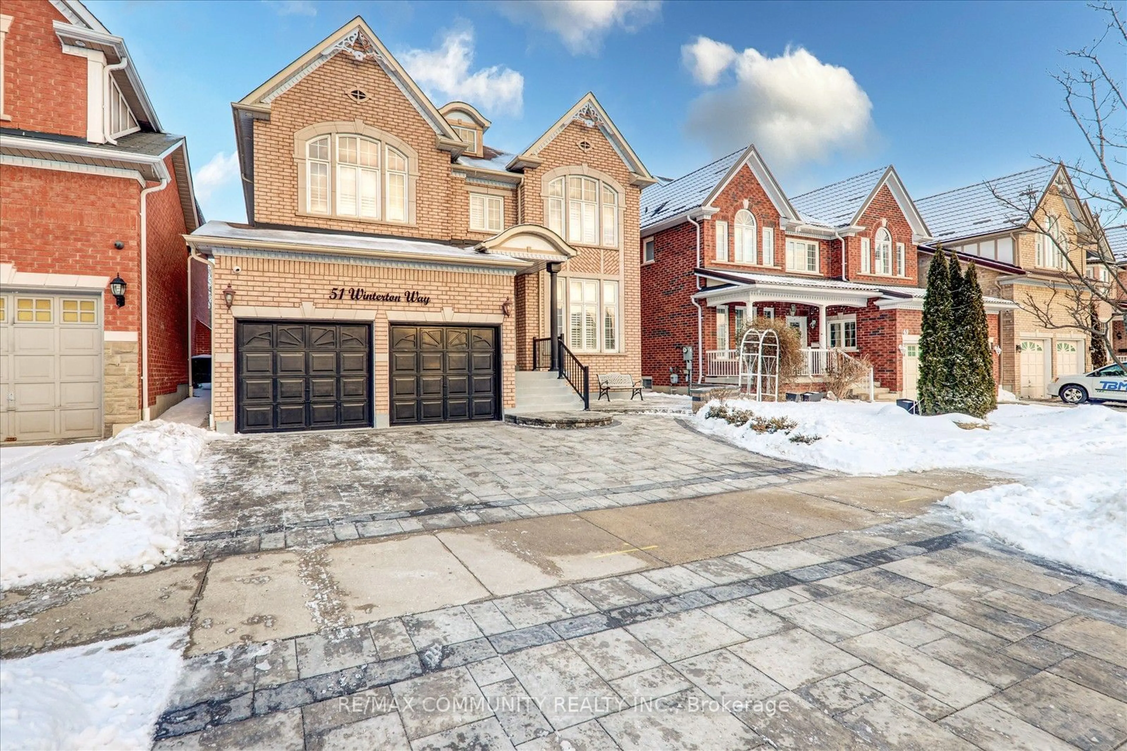 Home with brick exterior material, street for 51 Winterton Way, Ajax Ontario L1T 0L4